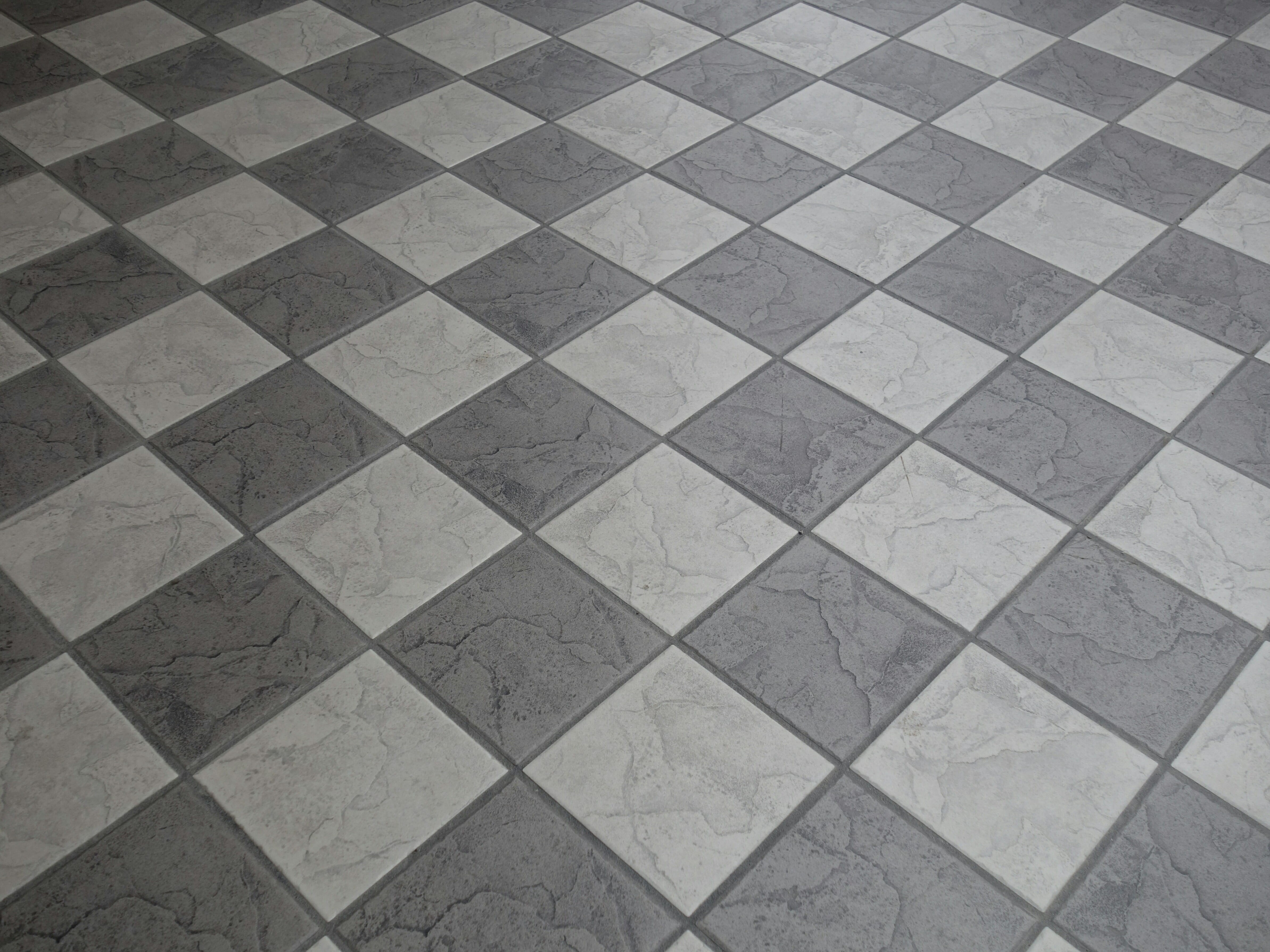 tiled floor, squares, architecture, textured, shape, cool, textured effect, tile flooring, backgrounds, indoors, no people, tile, full frame, floor tiles, HD Wallpaper