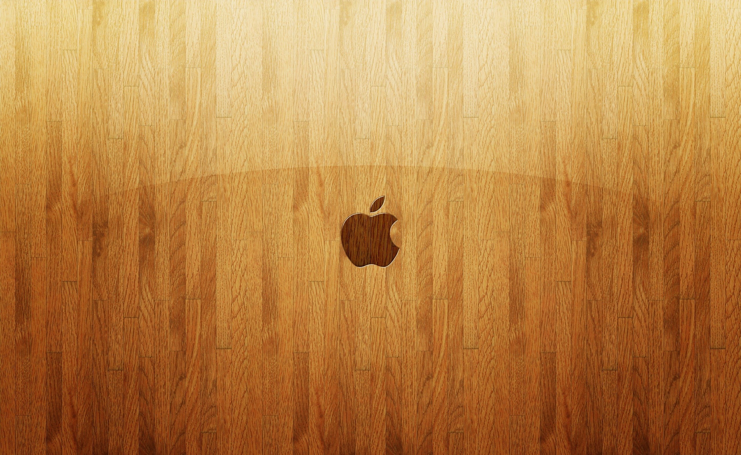 nature, hardwood floor, Think, brown, indoors, empty, flooring, close-up, Different, Computers, single object, backgrounds, 2K, Apple, wood - material, HD Wallpaper