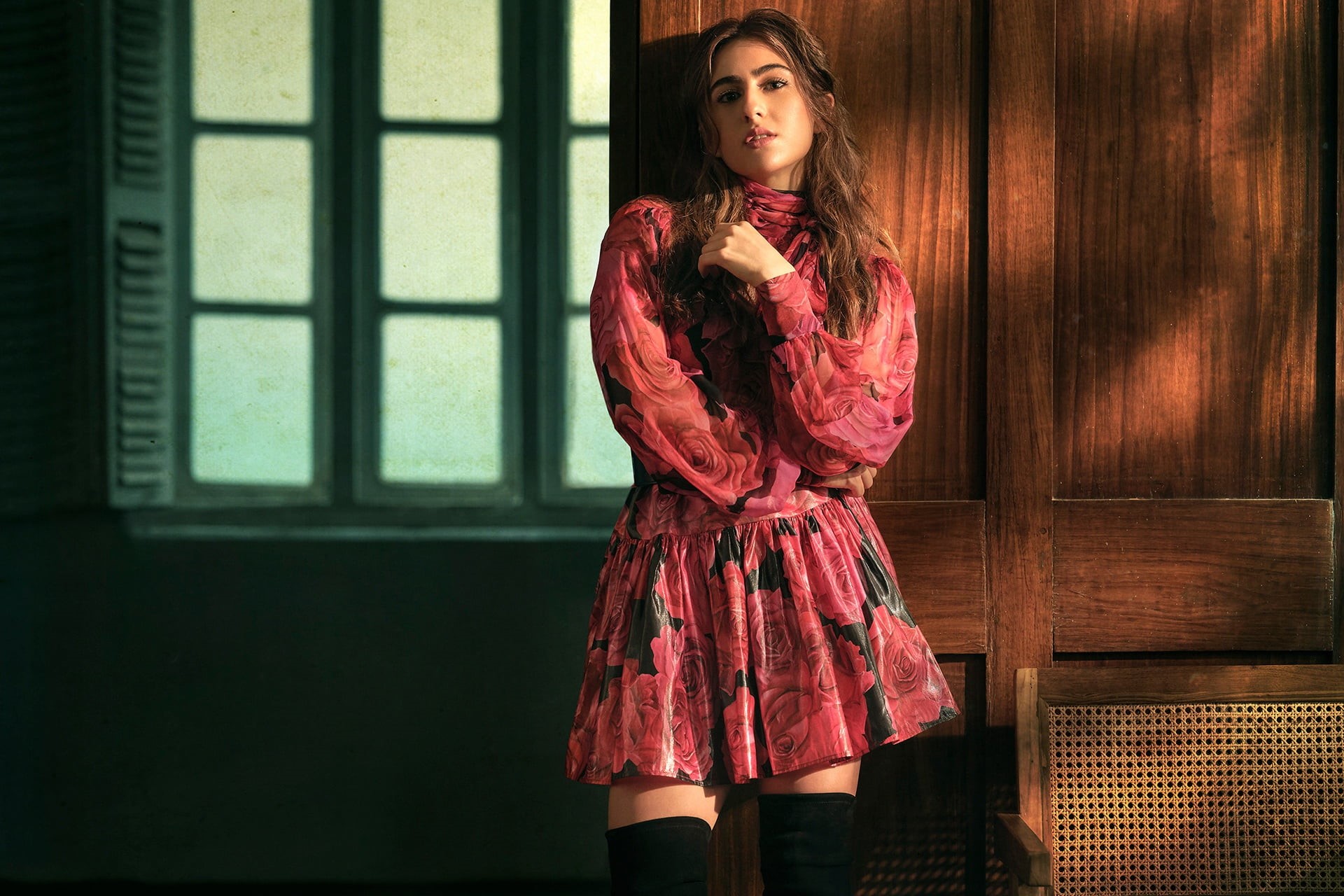 Dress, Actress, Brunette, Bollywood, Indian, 1080P, Sara Ali Khan, Girl, Actresses, HD Wallpaper