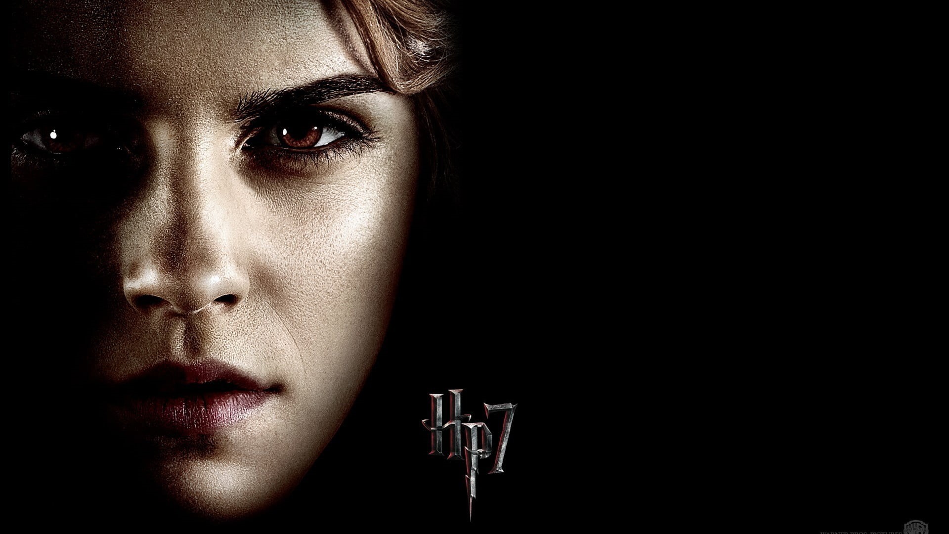 studio shot, human face, sadness, young adult, movies, potter, women, harry, dark, human body part, Hermione Granger, beautiful woman, face, depression - sadness, HD Wallpaper