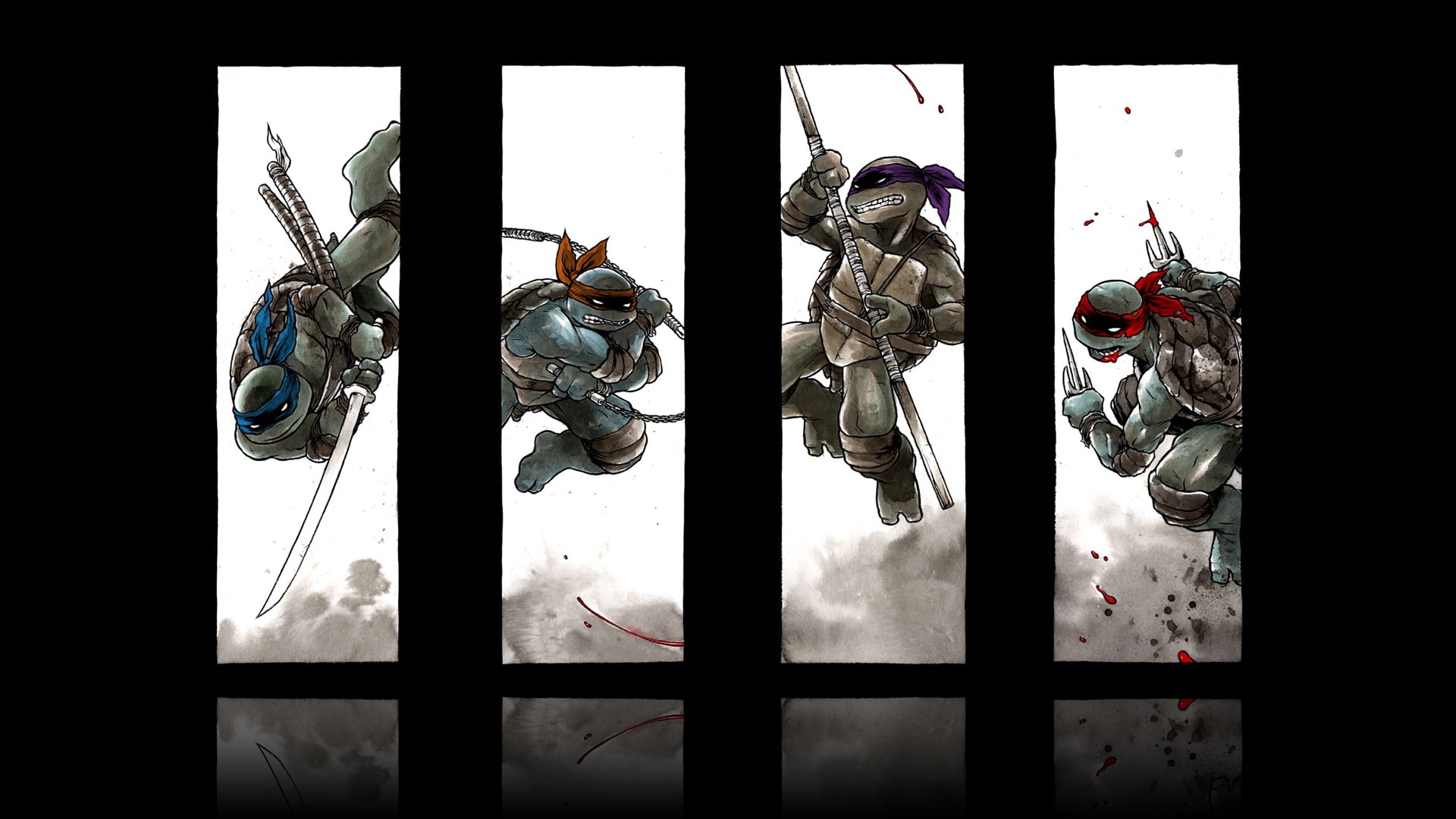 tmnt, ninja, mutant, 1080P, teenage, cartoon/comic, turtles, hd, HD Wallpaper