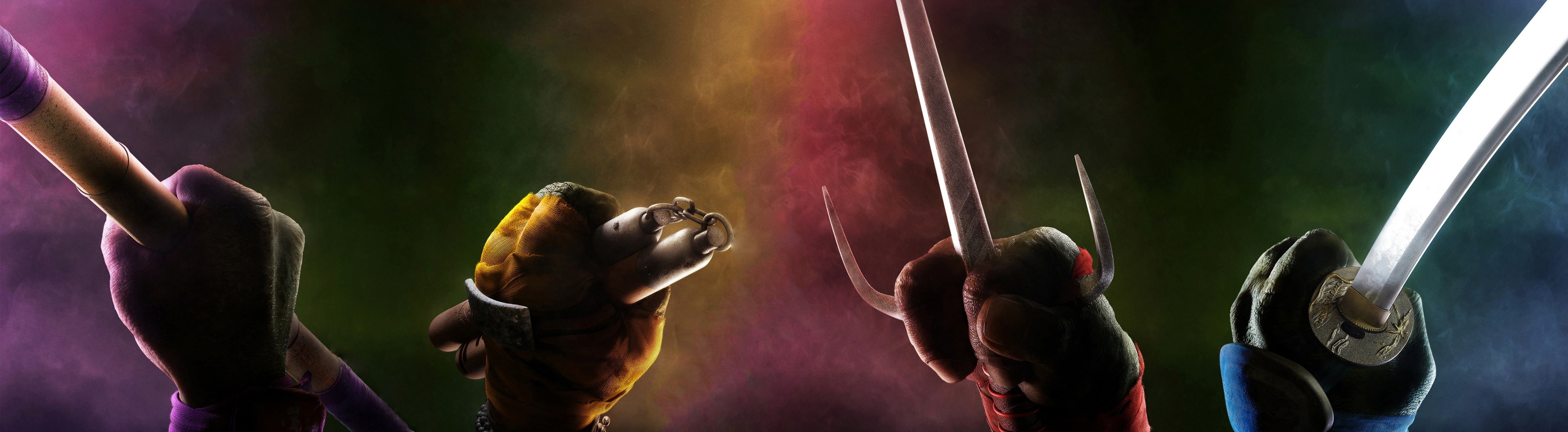 people, positive emotion, body part, mutant, Cartoons, emotion, stage, event, Raphael, crowd, holding, Ninja, ovie, Michelangelo, arts culture and entertainment, HD Wallpaper