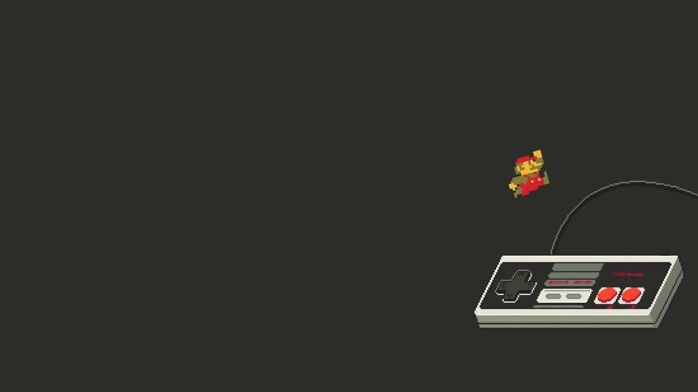 Nintendo Entertainment System, black background, Nintendo, time, studio shot, still life, connection, clock, controller, digital display, controllers, 720P, HD Wallpaper