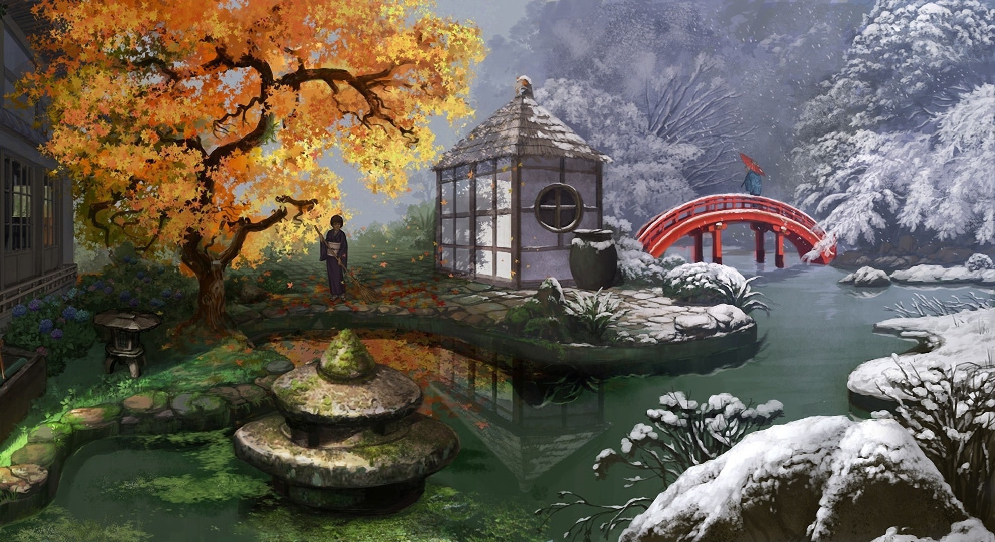 nature, seasons, hd, art, x, 1080P, HD Wallpaper