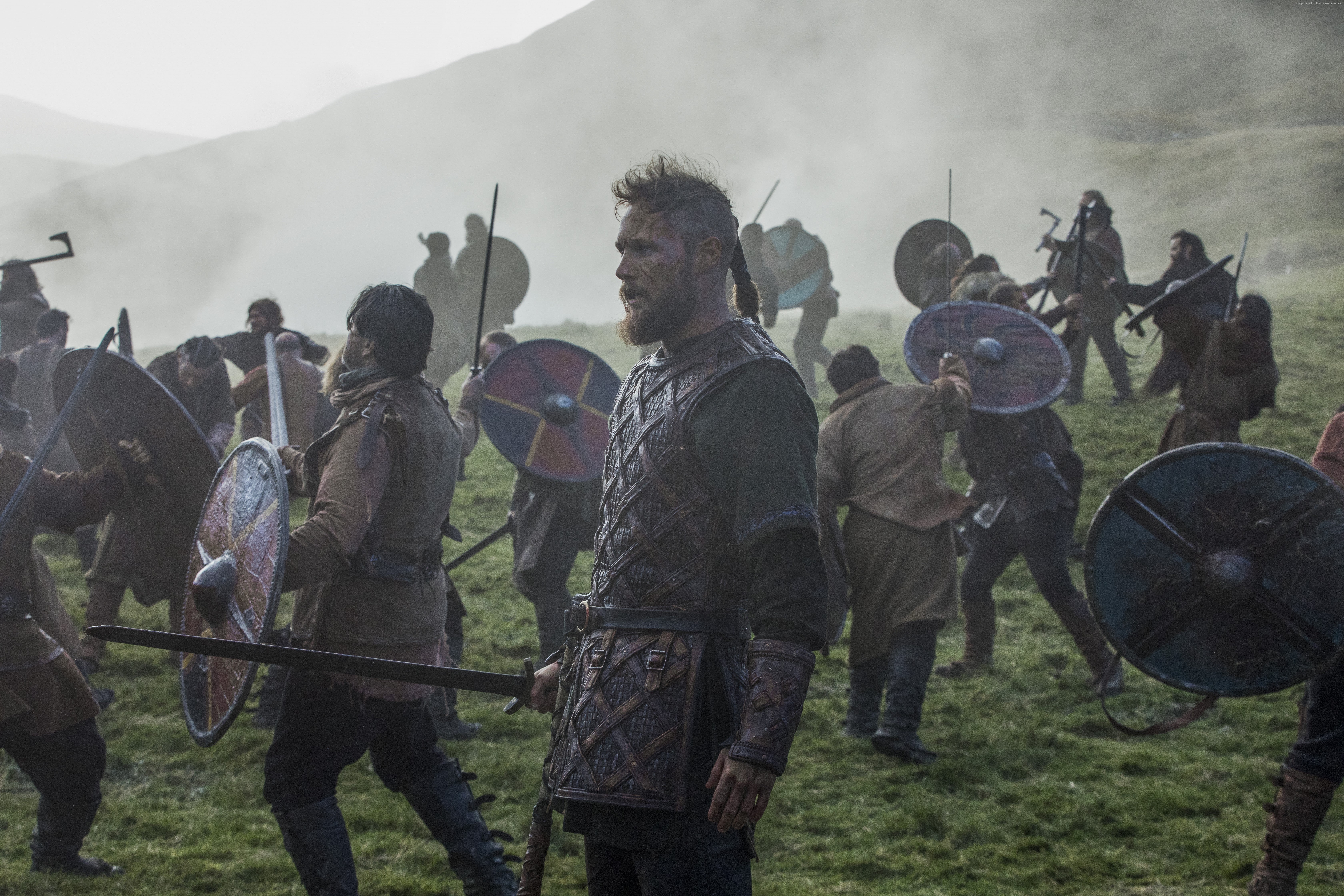 5K, Katheryn Winnick, season 5, 5K, Travis Fimmel, 4K, Vikings, HD Wallpaper
