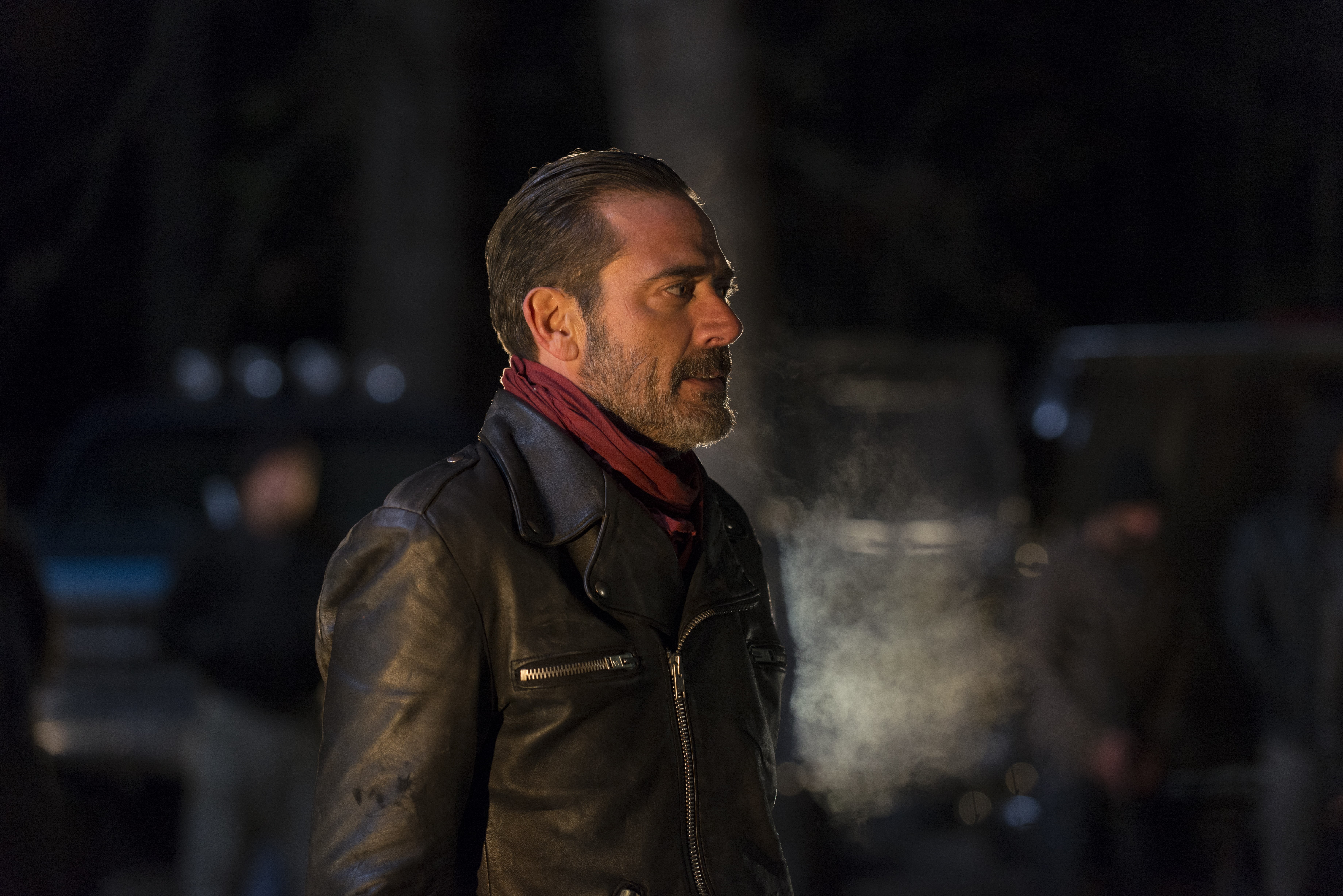 Negan, jacket, profile, The Walking Dead, Jeffrey Dean Morgan, Season 6, 5K, HD Wallpaper