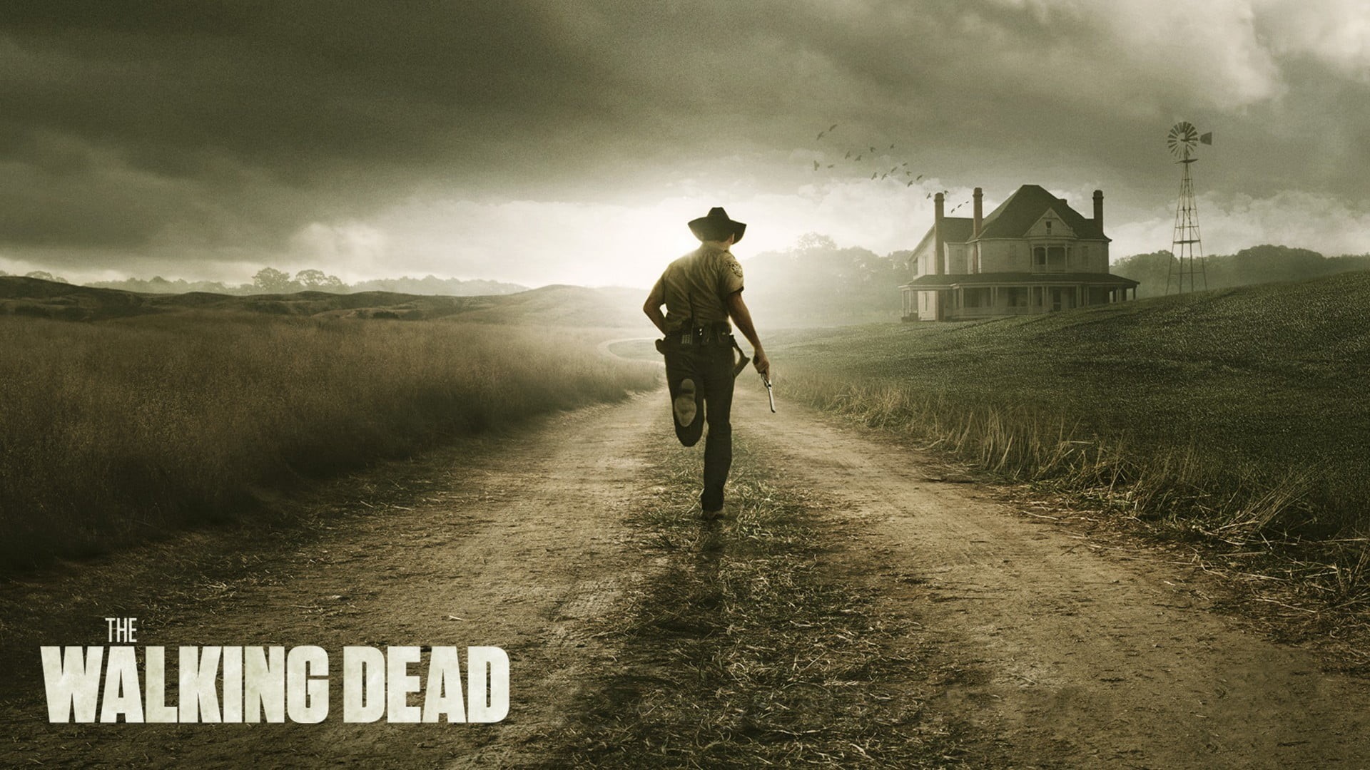 lifestyles, transportation, architecture, cloud - sky, The Walking Dead, nature, full length, rear view, direction, outdoors, 1080P, dead, men, HD Wallpaper