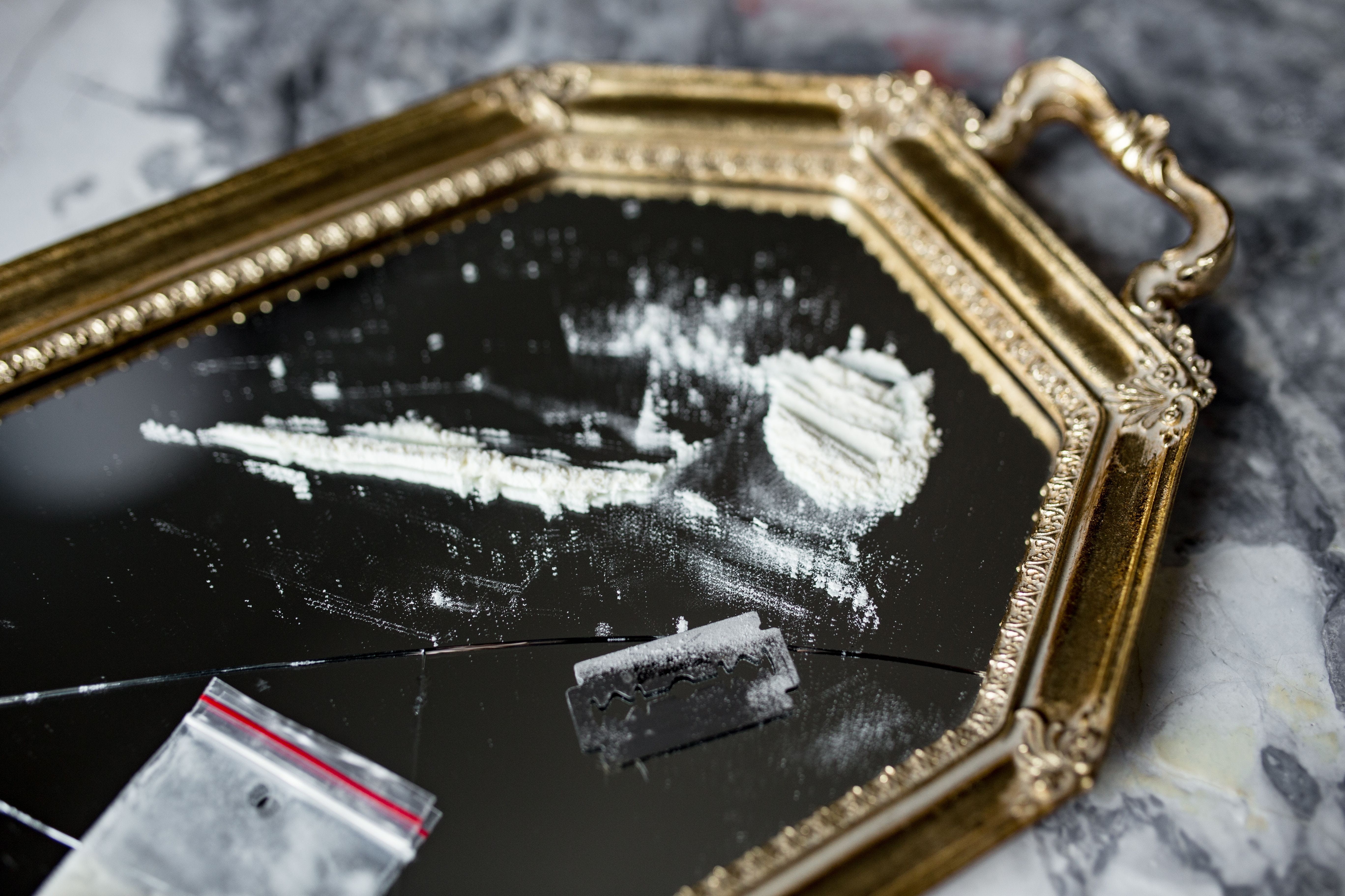 table, retro styled, metal, addict, coke, crime, religion, still life, man made, pablo escobar, criminal, cocaine, day, focus on foreground, netflix, 5K, HD Wallpaper