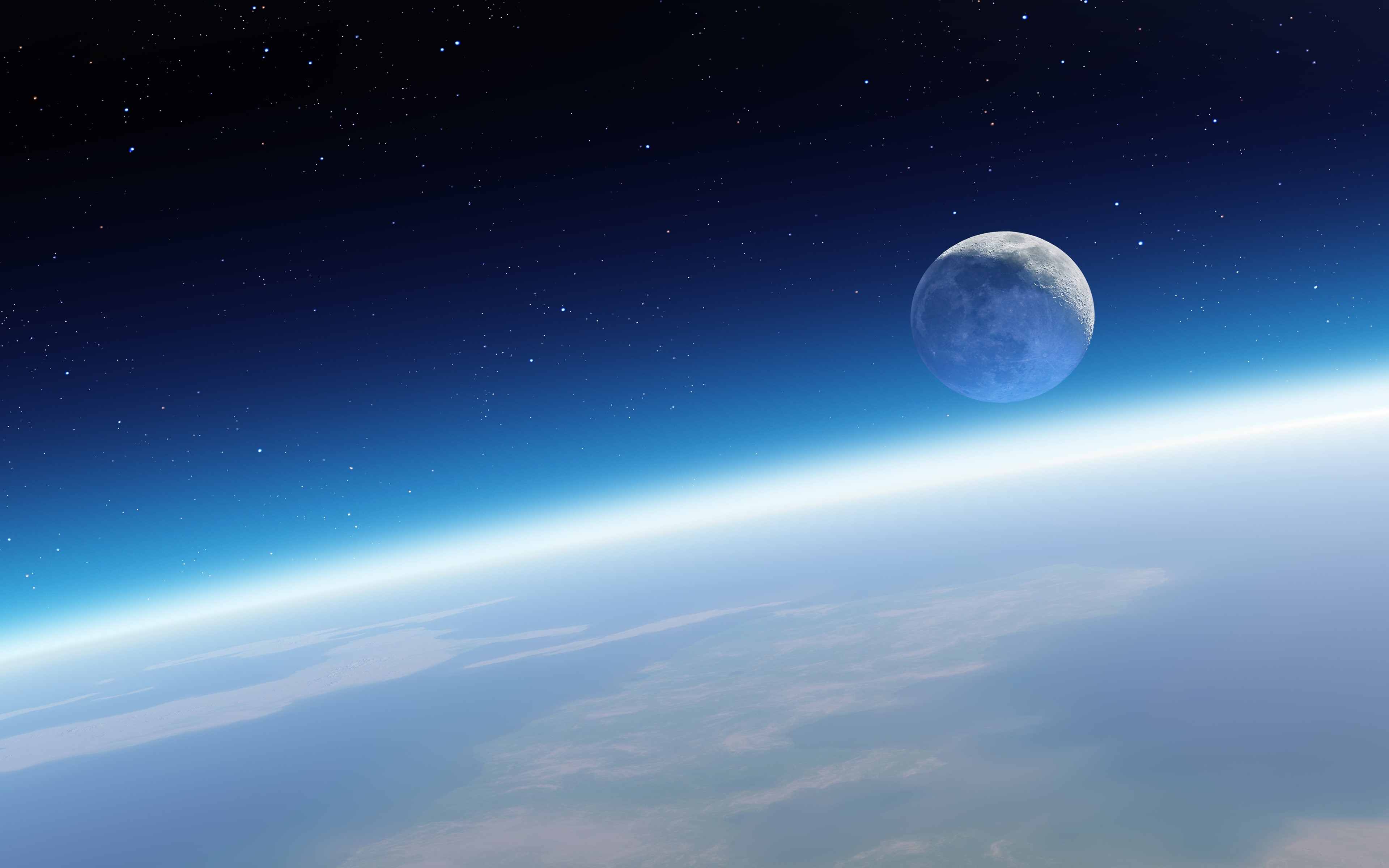 macOS, Stock, 4K, Horizon, k, Retina, Earth, HD Wallpaper