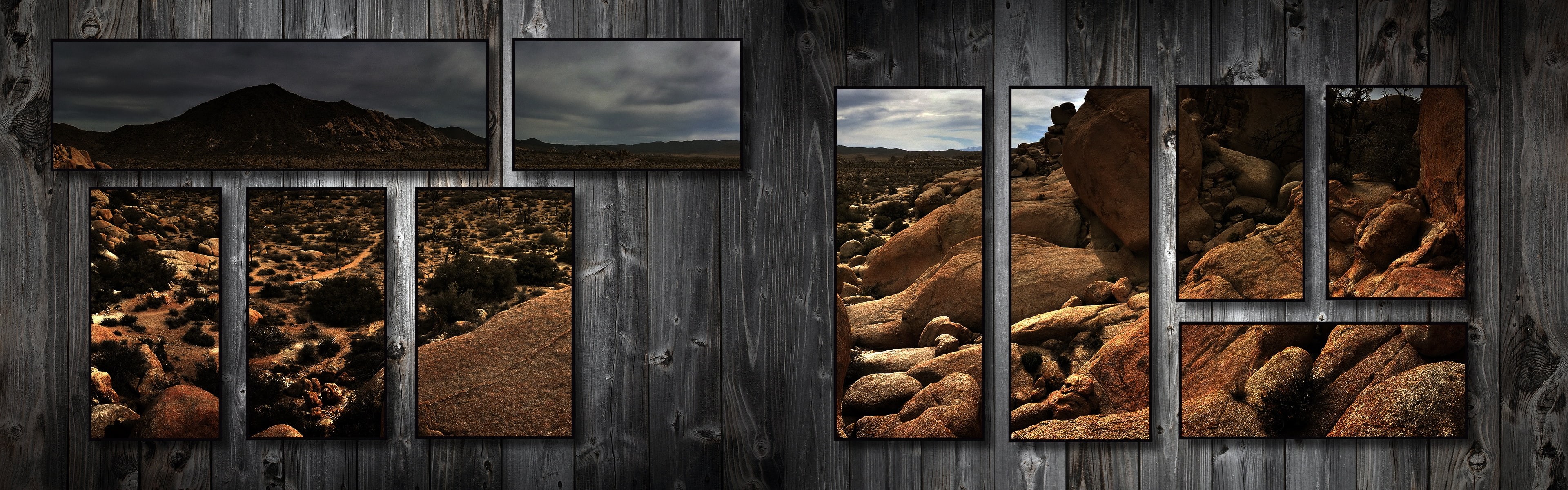 nature, planks, 4K, art, mojave, deserts, Mojave Desert, desert, x, hd, collage, HD Wallpaper