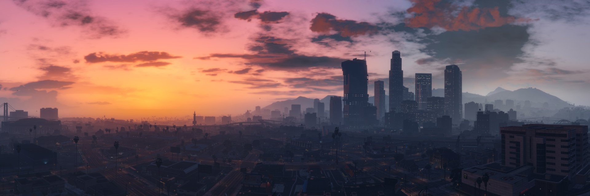 Los Santos, Cloud, Grand Theft Auto V, 1080P, City, Sky, Grand Theft Auto, HD Wallpaper