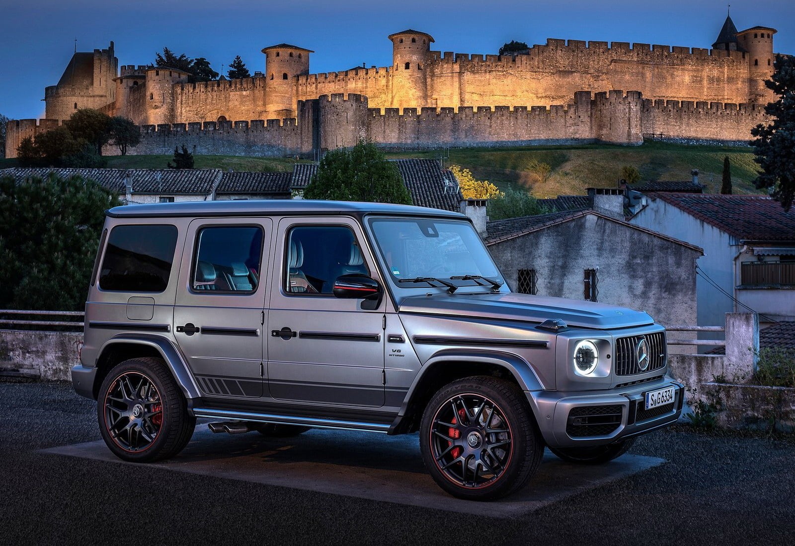city, outdoors, g63, 720P, mercedes-benz, street, car, building exterior, road, transportation, nature, architecture, sky, the past, travel, day, motor vehicle, HD Wallpaper