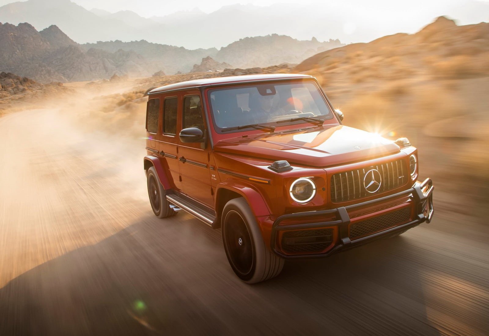 transportation, outdoors, blurred motion, amg, motor vehicle, lens flare, nature, road, 720P, mercedes-benz, speed, land vehicle, mountain, travel, land, HD Wallpaper