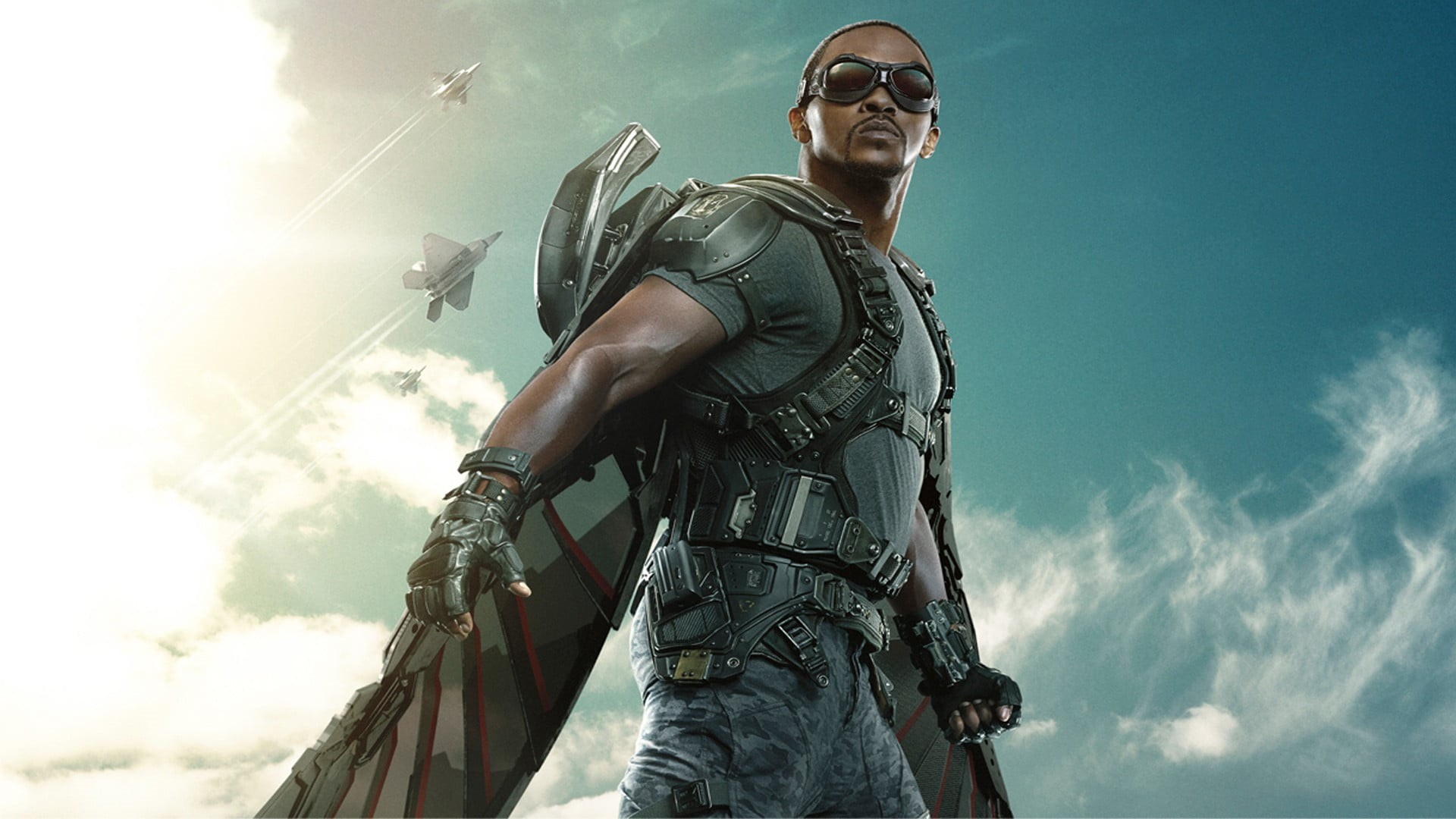 looking at camera, portrait, Captain America: The Winter Soldier, men, glasses, weapon, sport, smiling, adult, government, low angle view, 1080P, HD Wallpaper
