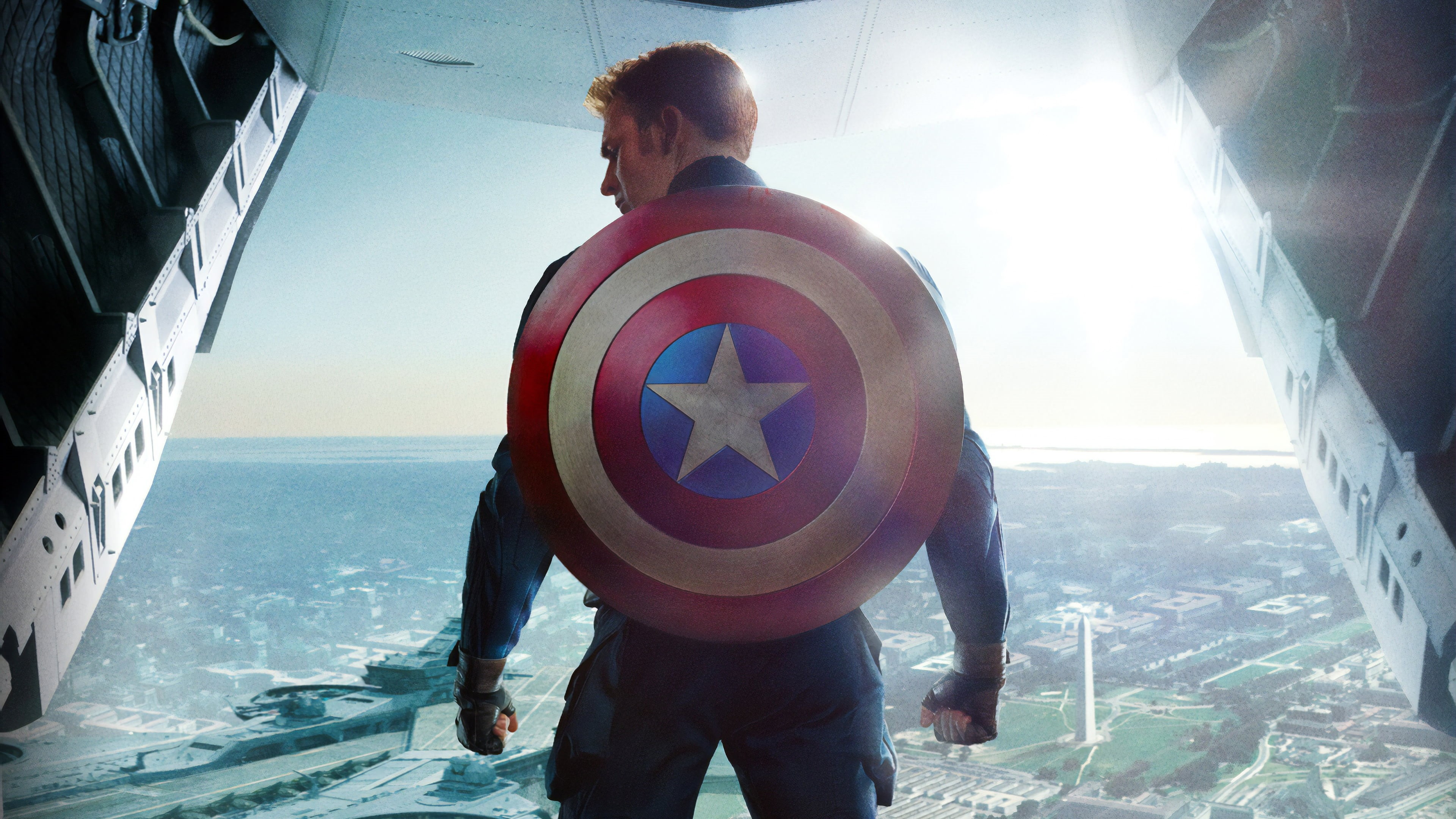 4K, Chris Evans, Captain America: The Winter Soldier, Captain America, HD Wallpaper