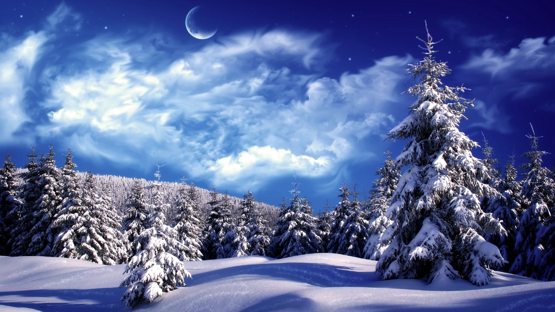 landscape, nature, winter, snow, ice, 1080P, HD Wallpaper