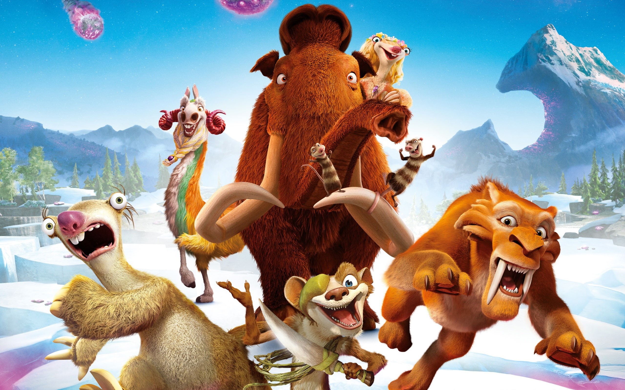 characters, 2K, Animated, 2016, Course, Ice, Movie, Collision, Age, HD Wallpaper