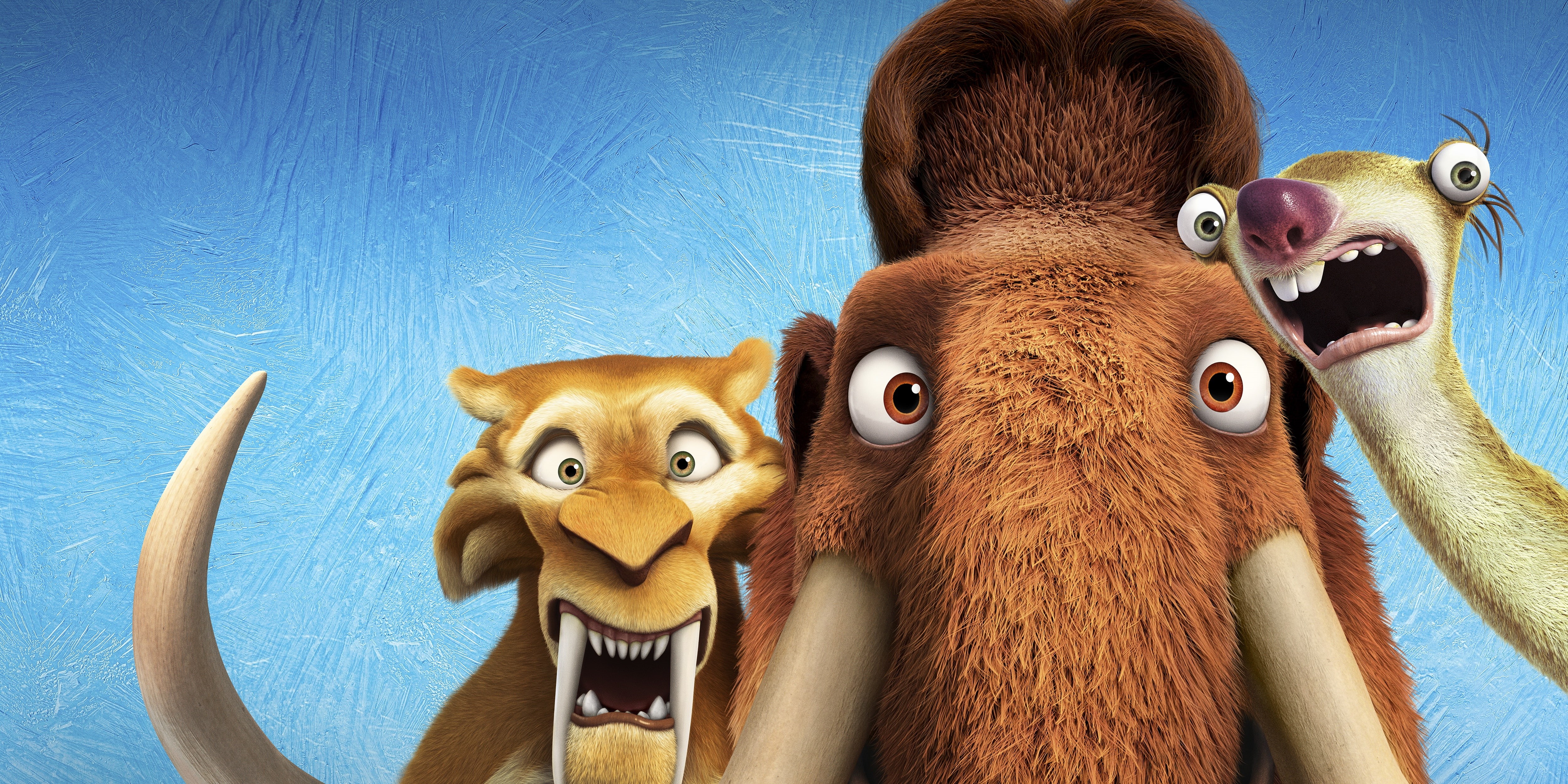 Sid, Diego, 4K, Ice Age Collision Course, Manny, 4K, Ice Age, HD Wallpaper