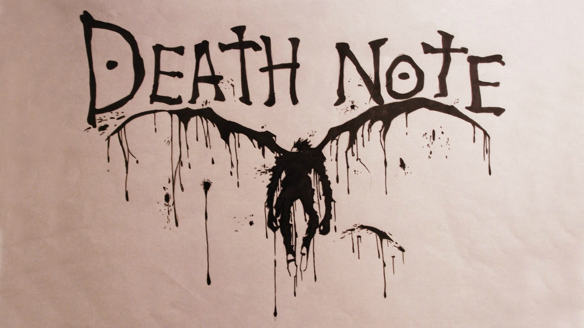 death, calligraphy, graffiti, wall - building feature, writing, 1080P, script, close-up, Death Note, creativity, single word, text, handwriting, HD Wallpaper