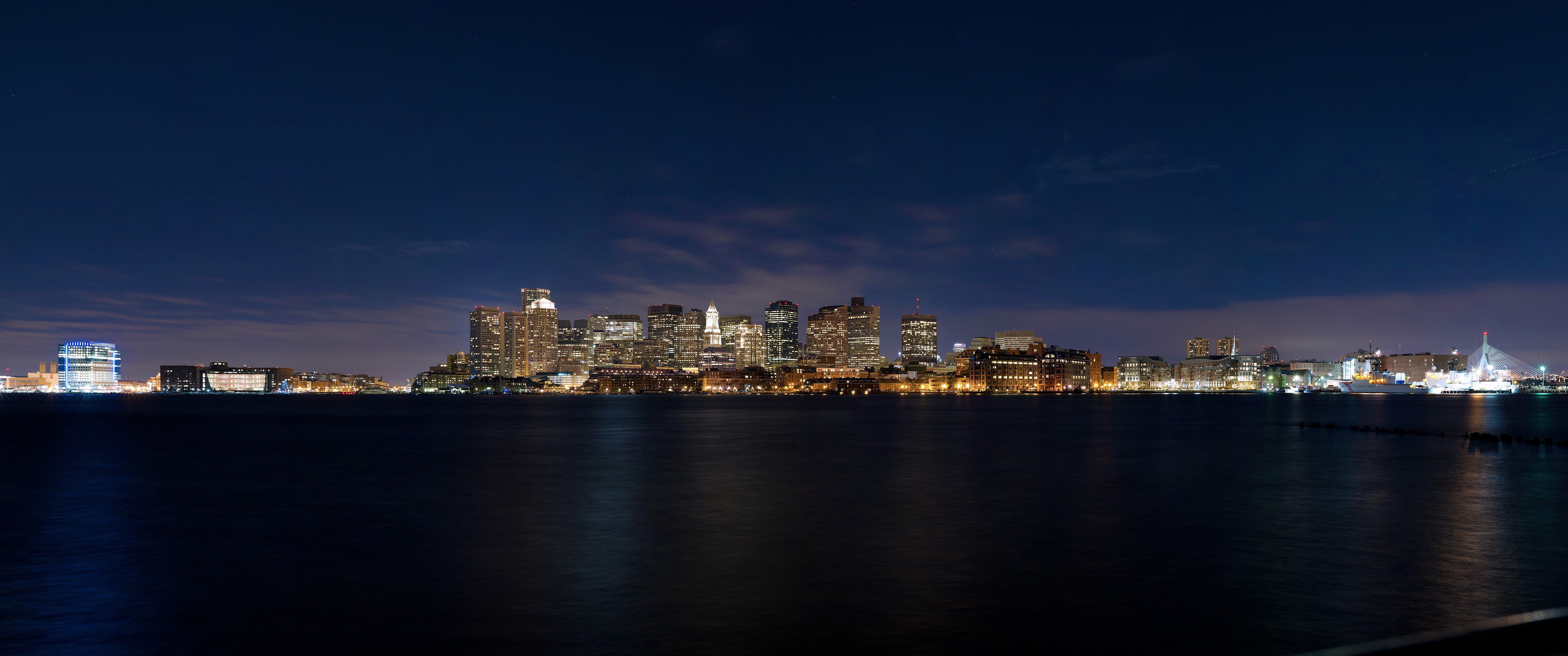 cityscape, skyline, travel destinations, 5K, no people, landscape, building exterior, night, building, nightlife, urban skyline, twilight, skyscraper, HD Wallpaper