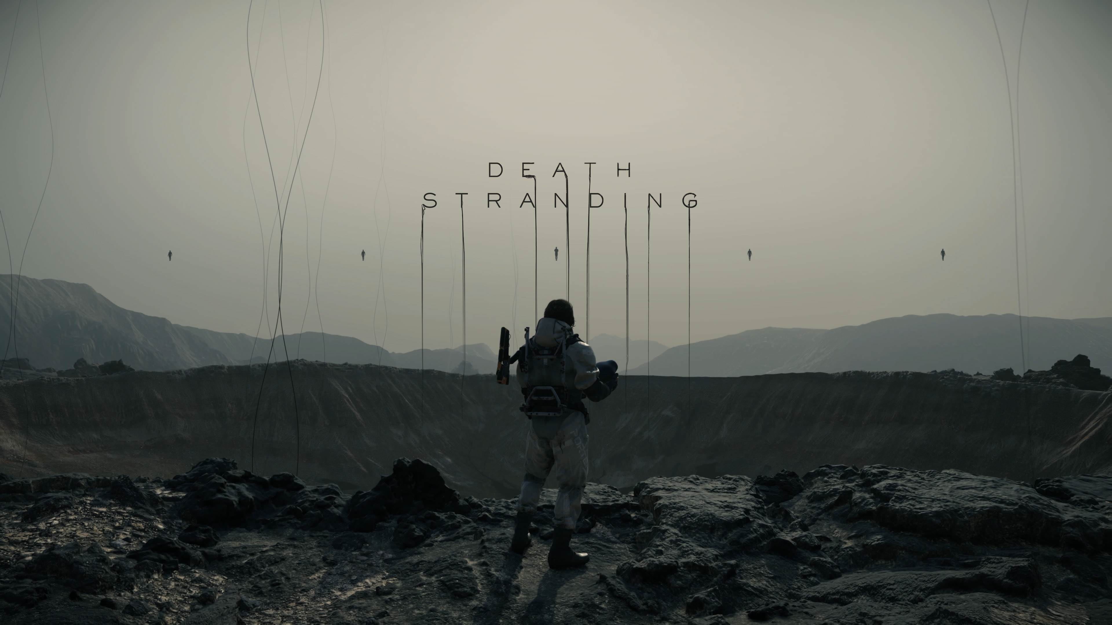 Death Stranding, video game art, video games, men, games art, 4K, Hideo Kojima, dark hair, HD Wallpaper