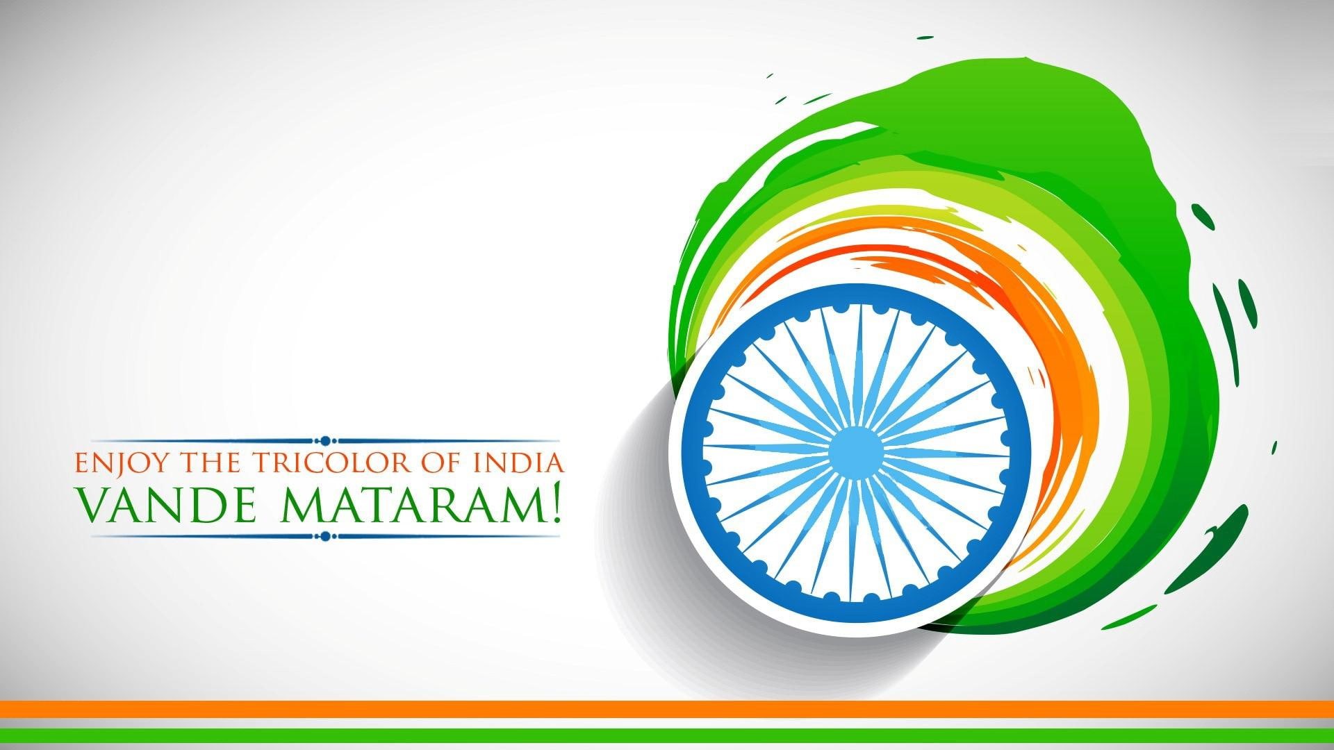 vande, happy, holiday, wishes, 1080P, independence day, august, 15 august, independence, mataram, th, india, day, HD Wallpaper