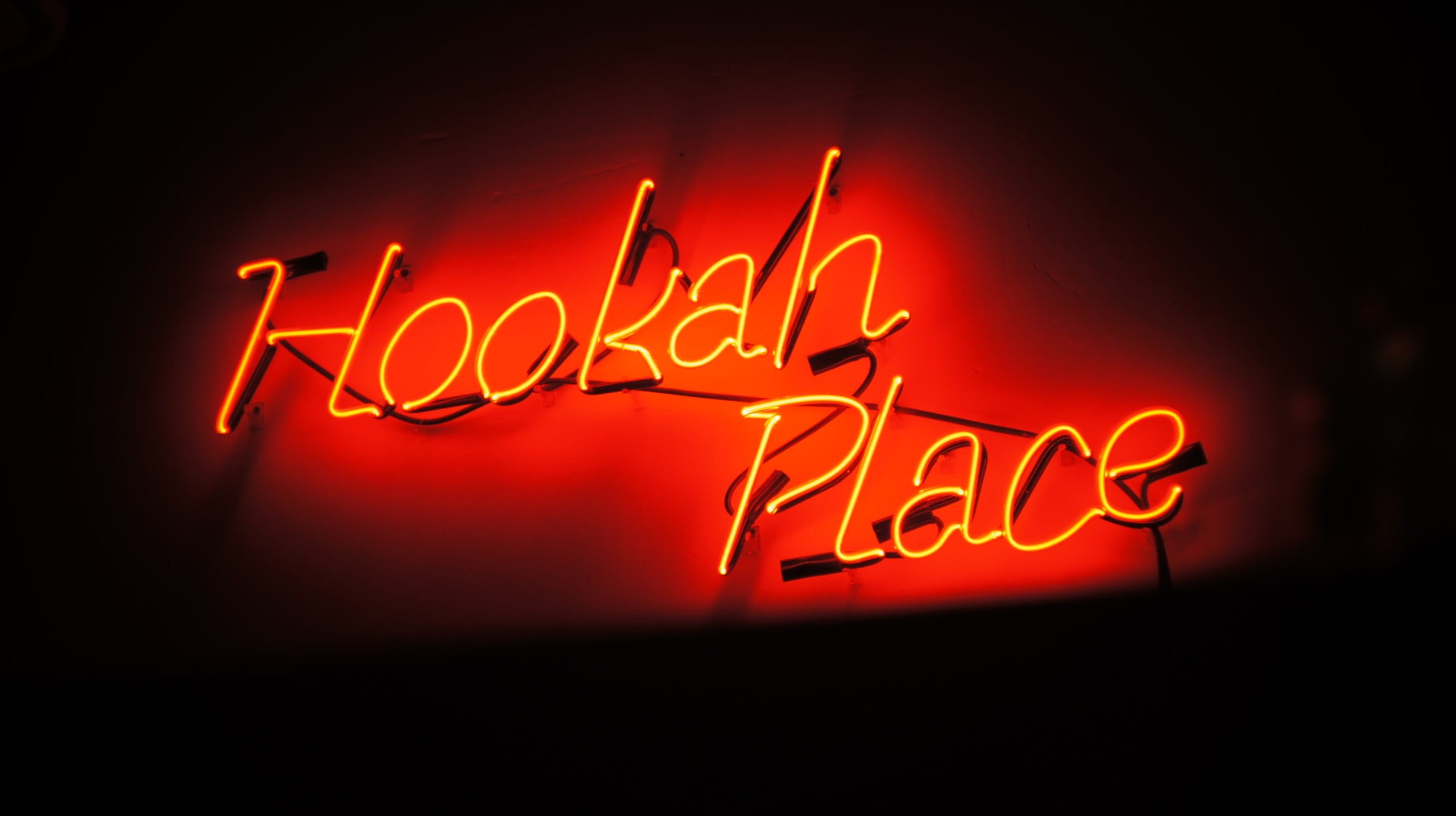 red, illuminated, nightclub, communication, text, business, message, no people, indoors, night, signage, lights, lighted, place, black, western script, HD Wallpaper