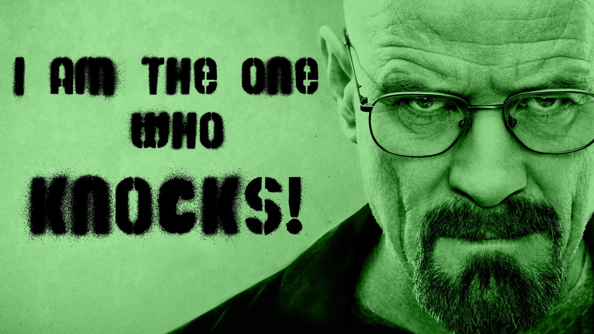 typography, headshot, Breaking Bad, beard, green color, adult, glasses, beards, 1080P, facial hair, one person, close-up, males, front view, s, human face, HD Wallpaper