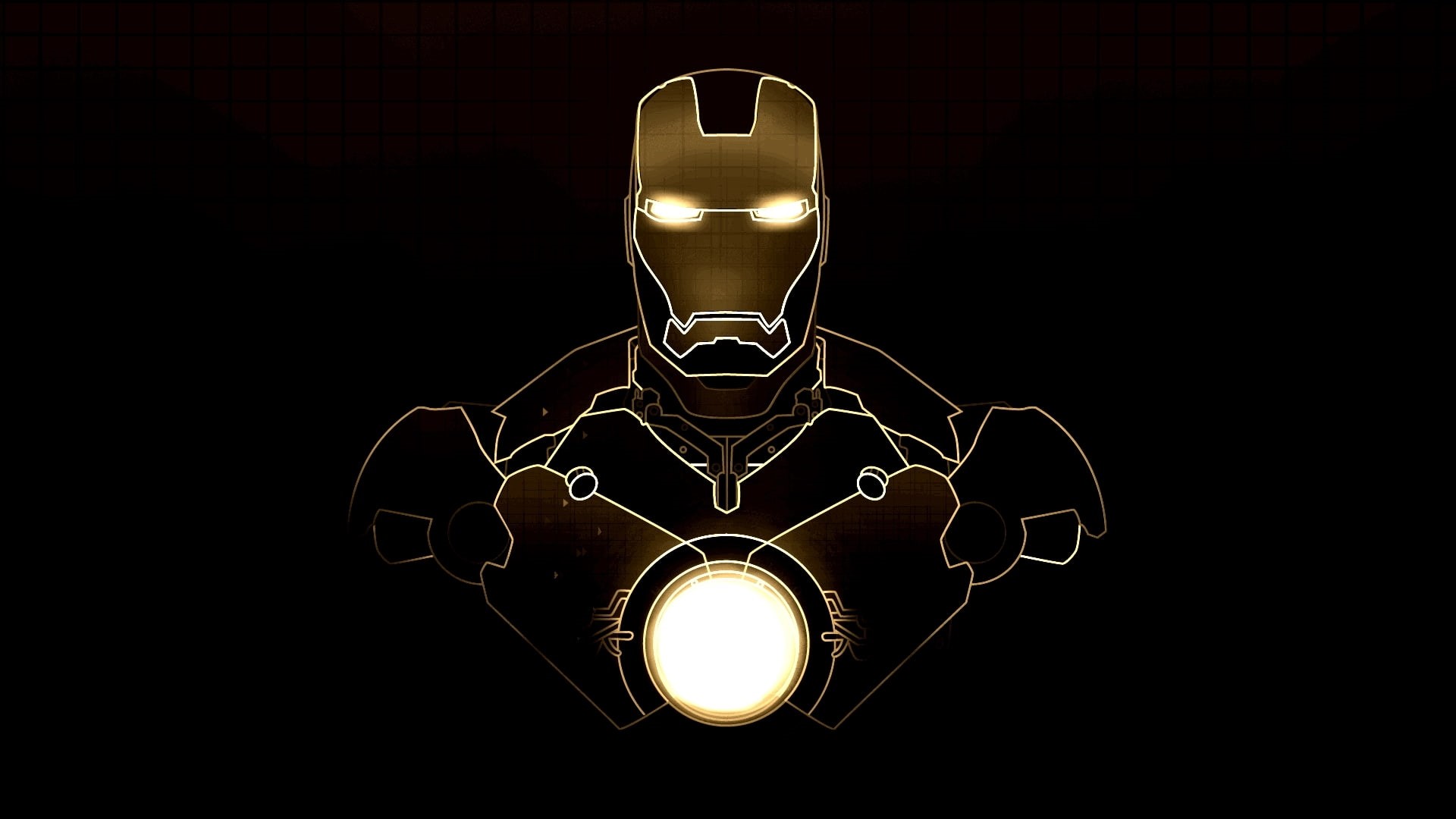 man, iron, hd, black, cartoon/comic, 1080P, HD Wallpaper