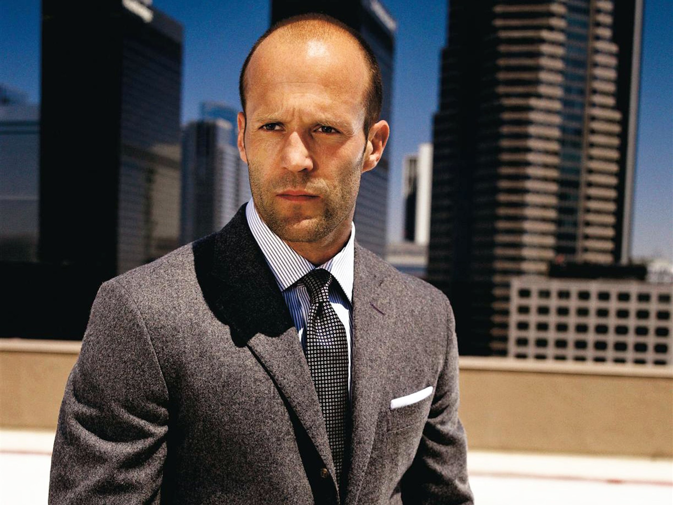 suit, celebrities, hair, short hair, statham, short, 2K, jason, star, jason statham, handsome, beard, HD Wallpaper