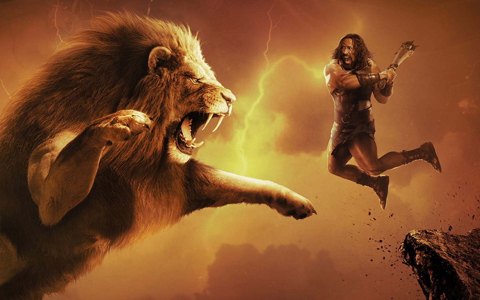  togetherness, jumping, mouth open, Movies, dwayne johnson, people, land, water, two people, johnson, nature, Hollywood Movies, full length, mammal, HD Wallpaper