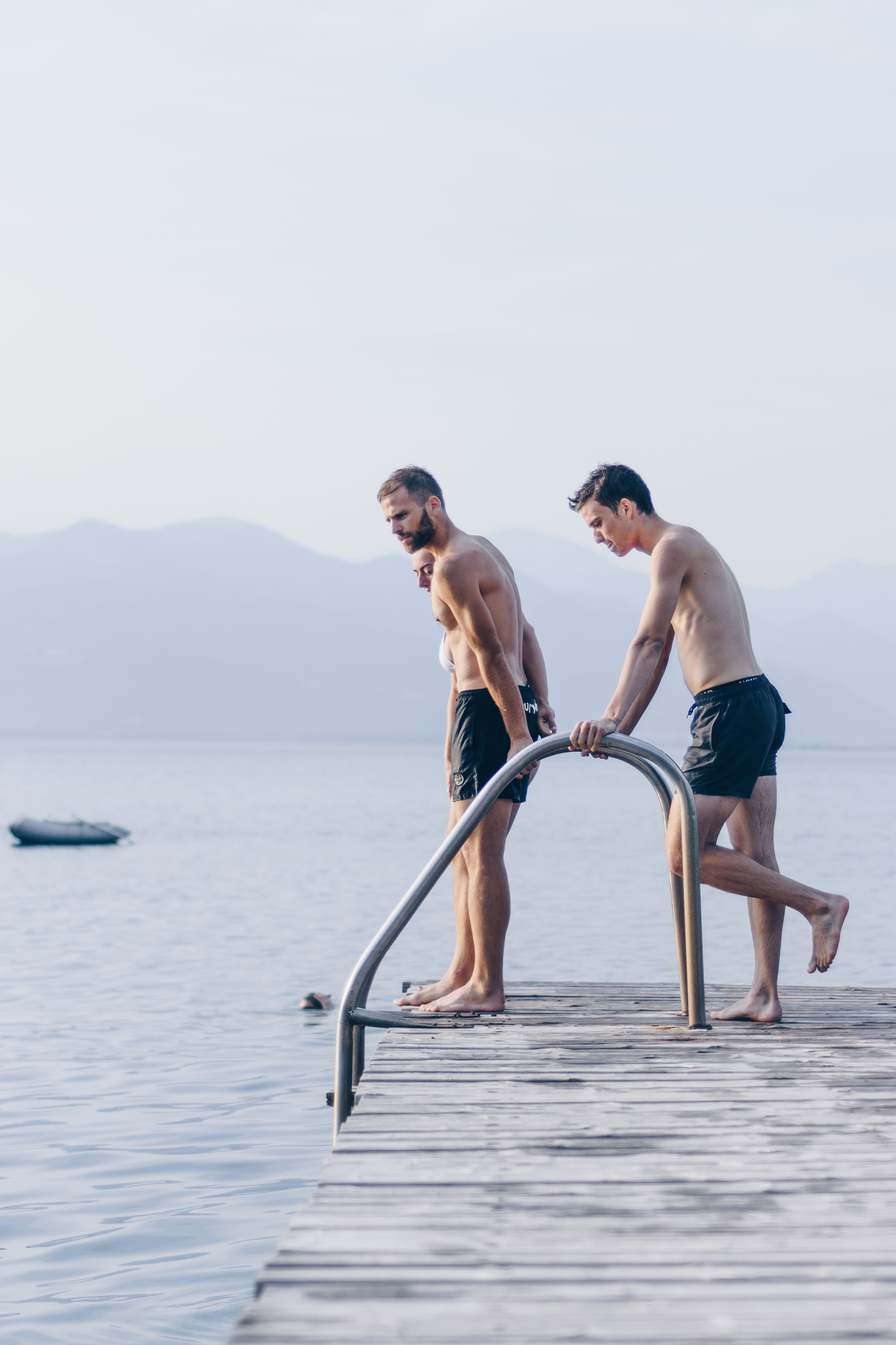 caucasian Ethnicity, body, cloudy, ethnicity, people, togetherness, form Of Communication, young Men, color Image, natural Phenomenon, physical Position, Phone HD Wallpaper