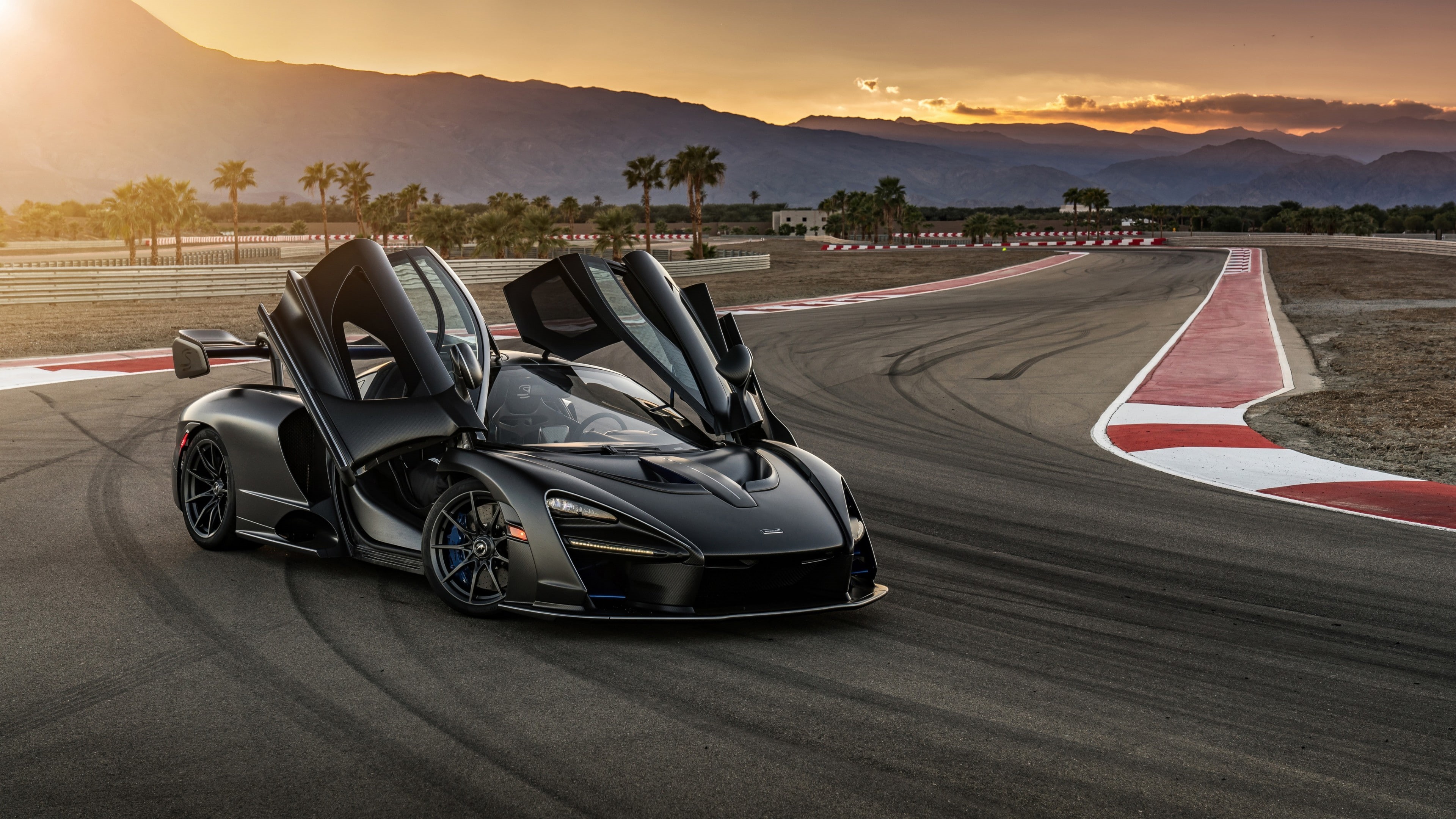 black car, luxury vehicle, 4K, sports car, mclaren, mclaren senna, supercar, race car, HD Wallpaper