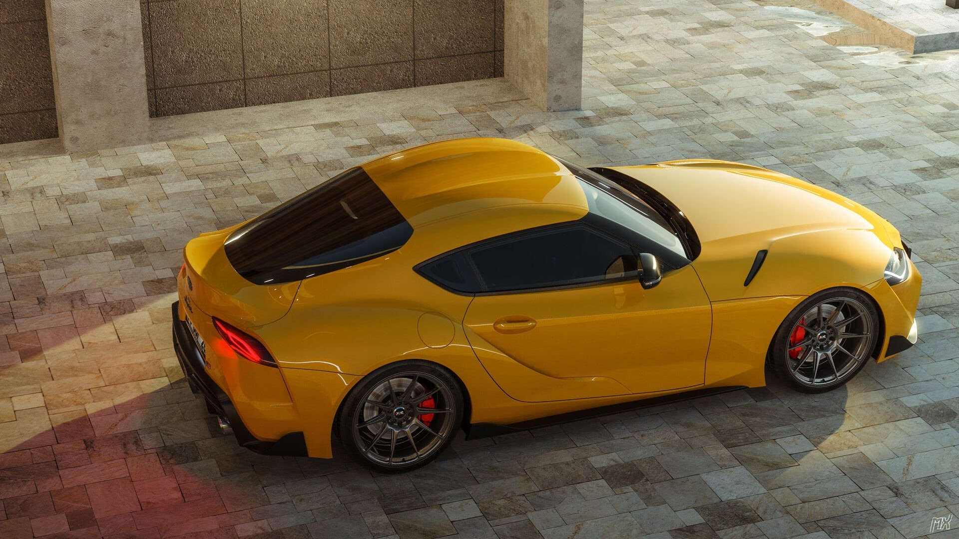 yellow cars, vehicle, Toyota, Toyota Supra A90, Supra, 1080P, car, HD Wallpaper