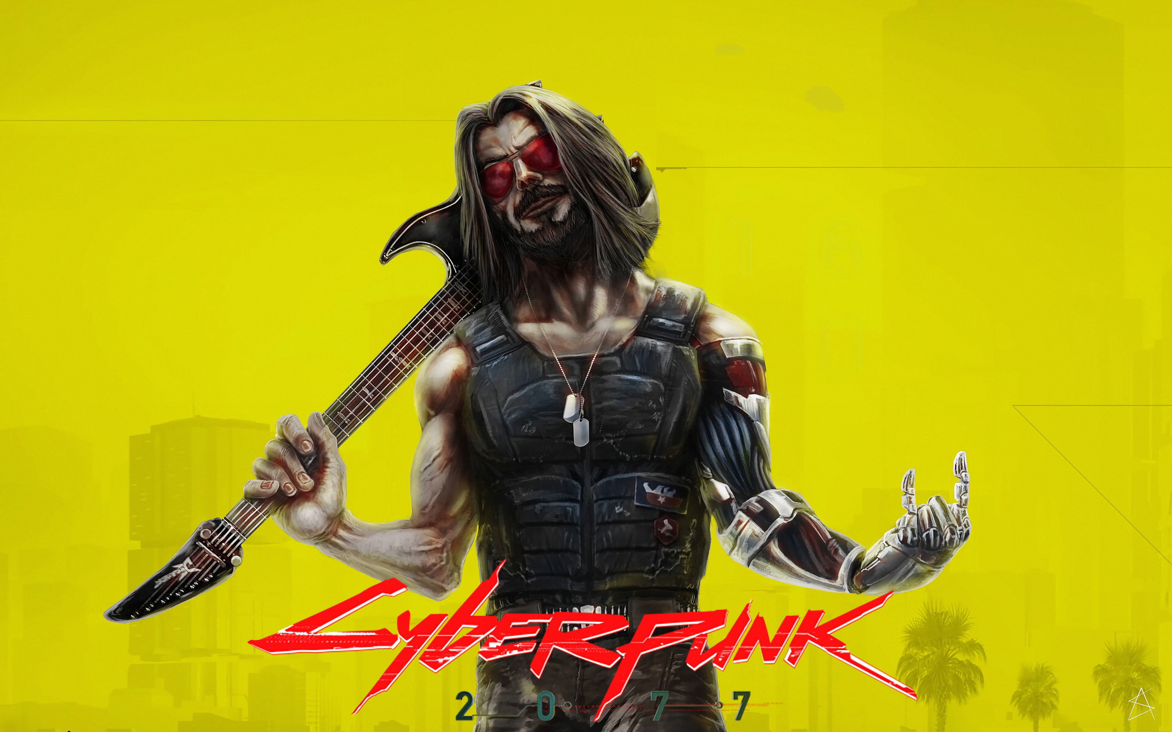 Video Game, Cyberpunk 2077, 4K, Johnny Silverhand, HD Wallpaper