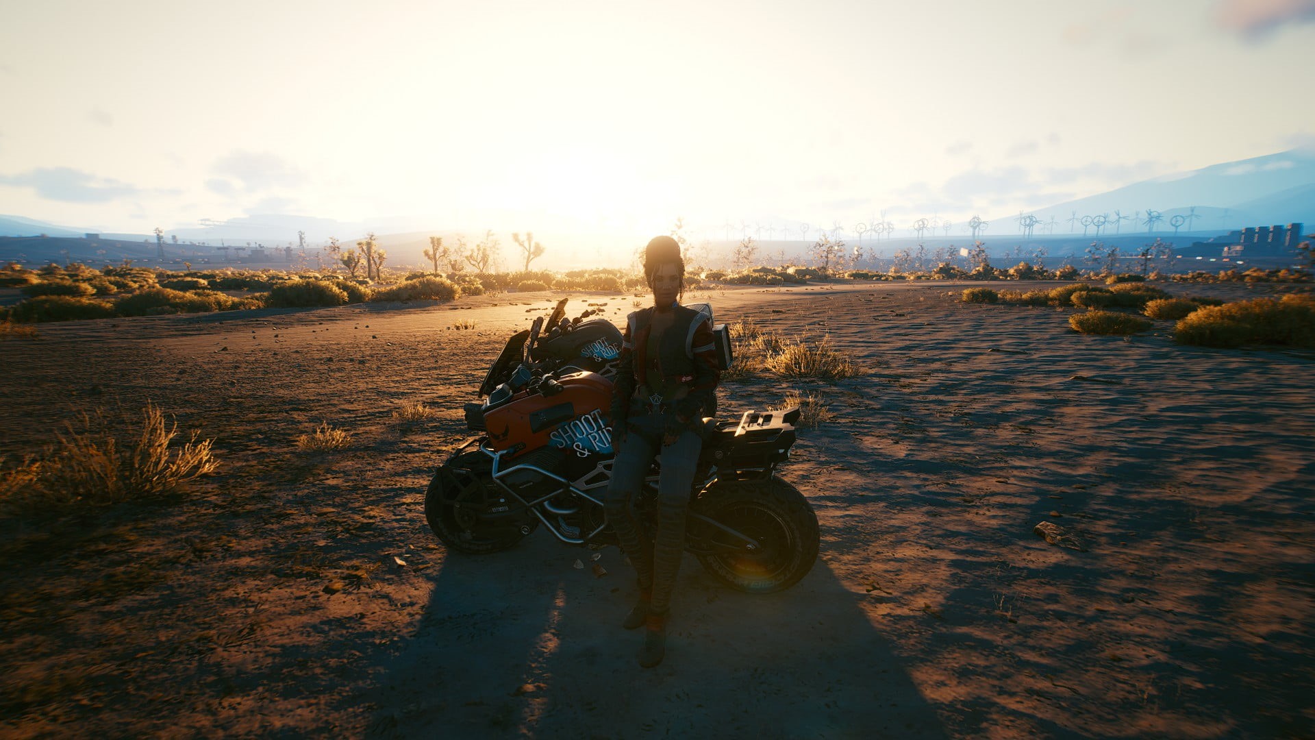 video game girls, 1080P, motorcycle, desert, cyberpunk, Cyberpunk 2077, Panam Palmer, HD Wallpaper