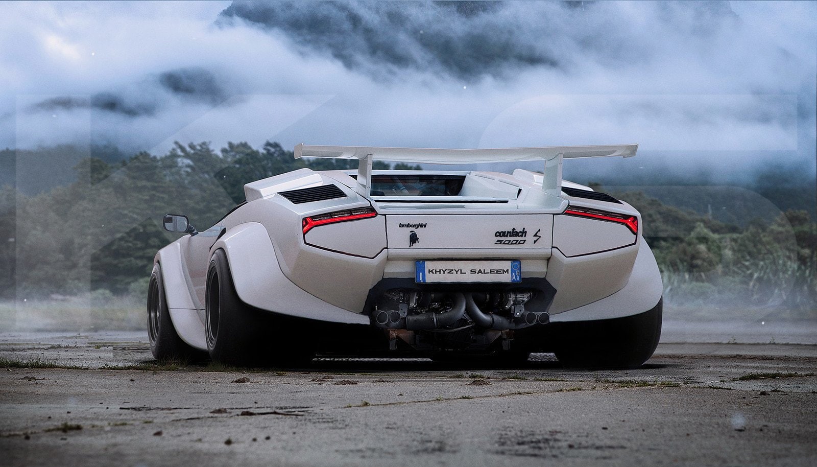 widebody, 720P, Khyzyl Saleem, racecar, front view, no people, dust, motorsport, render, motor vehicle, professional sport, auto racing, car, smoke - physical structure, HD Wallpaper