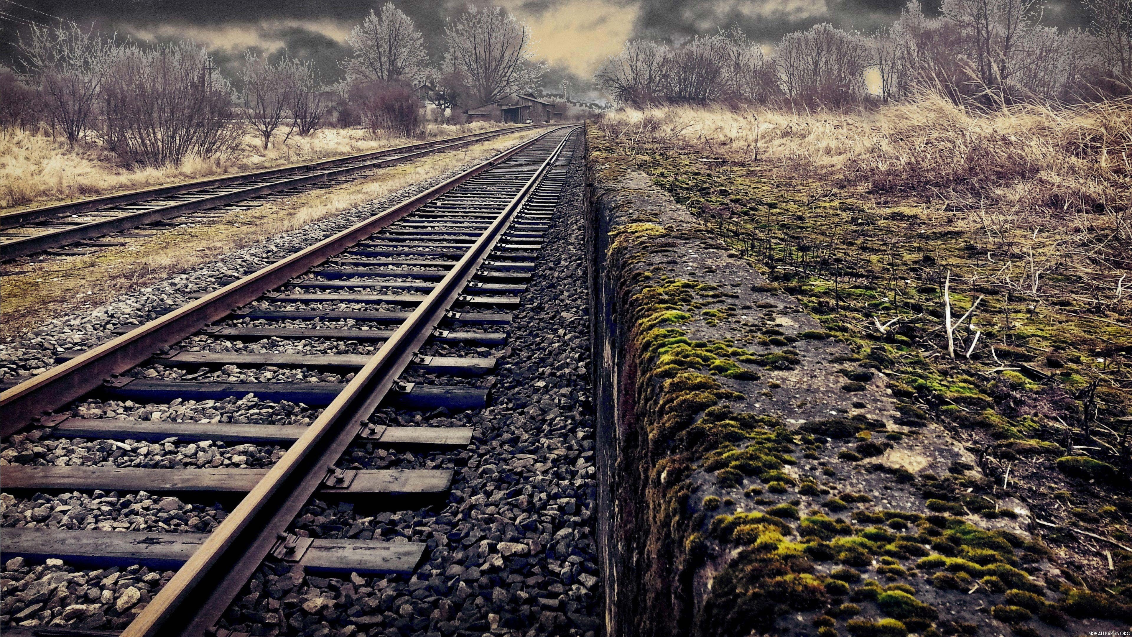 train, bar, life, track, transportation, 4K, railroad, implement, road, travel, tracks, transport, sky, railway, HD Wallpaper