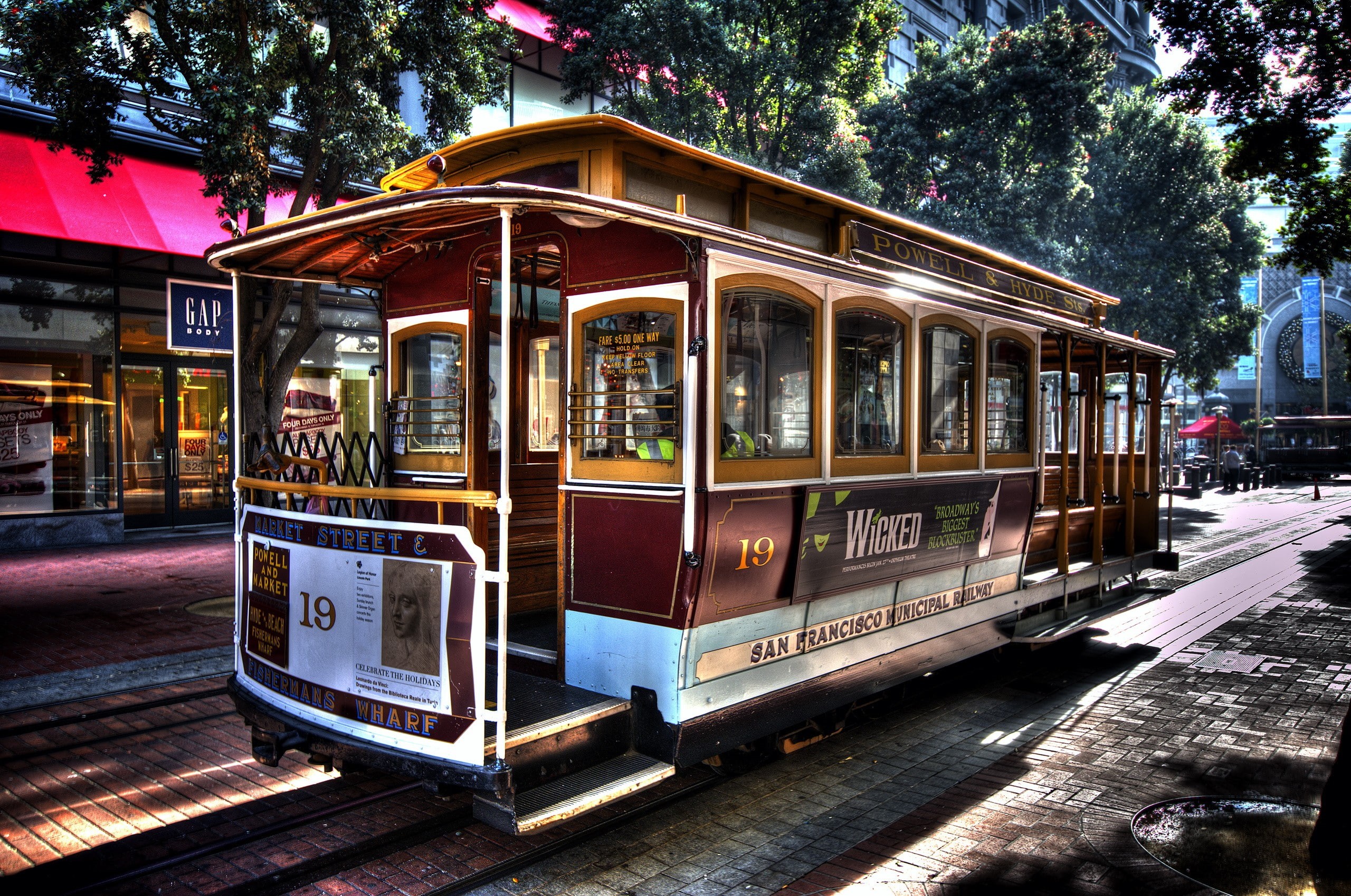 San Francisco, vehicle, vintage, 2K, tram, HD Wallpaper