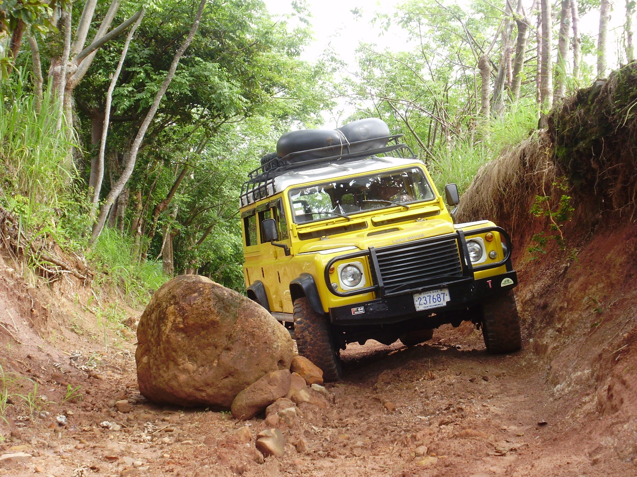 yellow, defender, motion, outdoors, old, all-terrain, land, speed, expedition, abandoned, plant, land Vehicle, day, dirt, deterioration, travel, land rover, HD Wallpaper