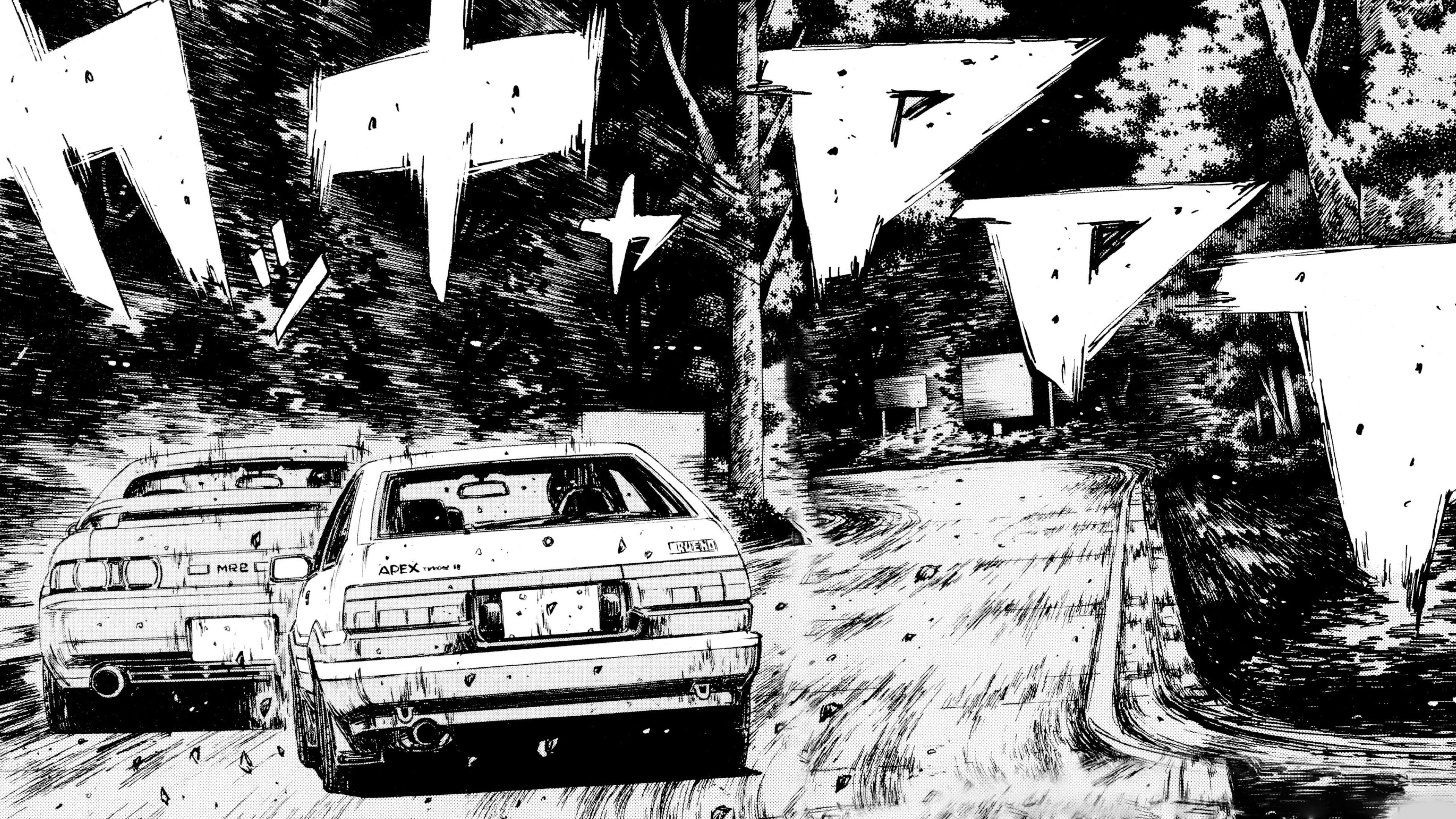 Toyota AE86, Toyota Trueno, Initial D, 4K, HD Wallpaper