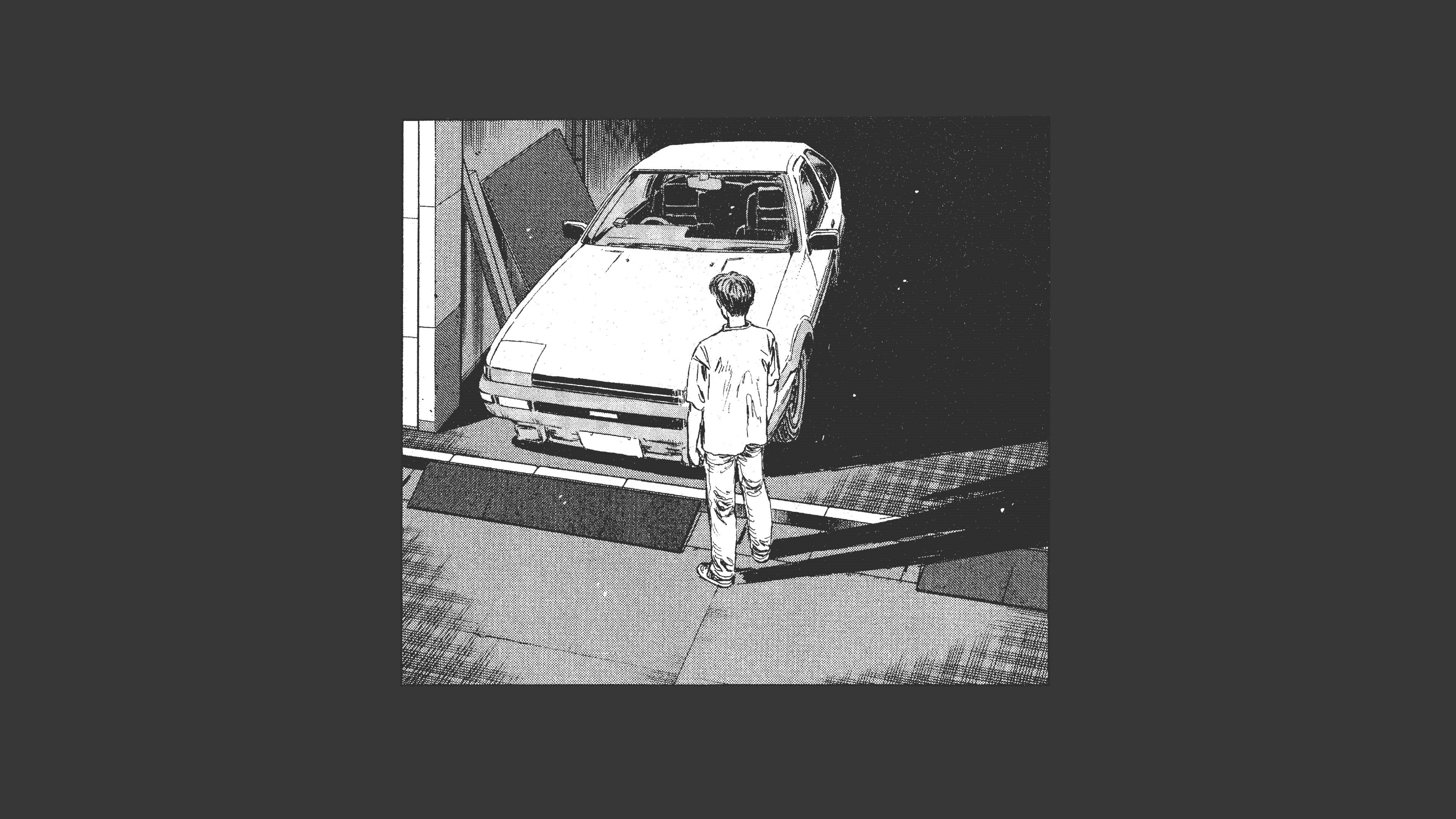 4K, Initial D, Toyota Trueno, Toyota AE86, HD Wallpaper