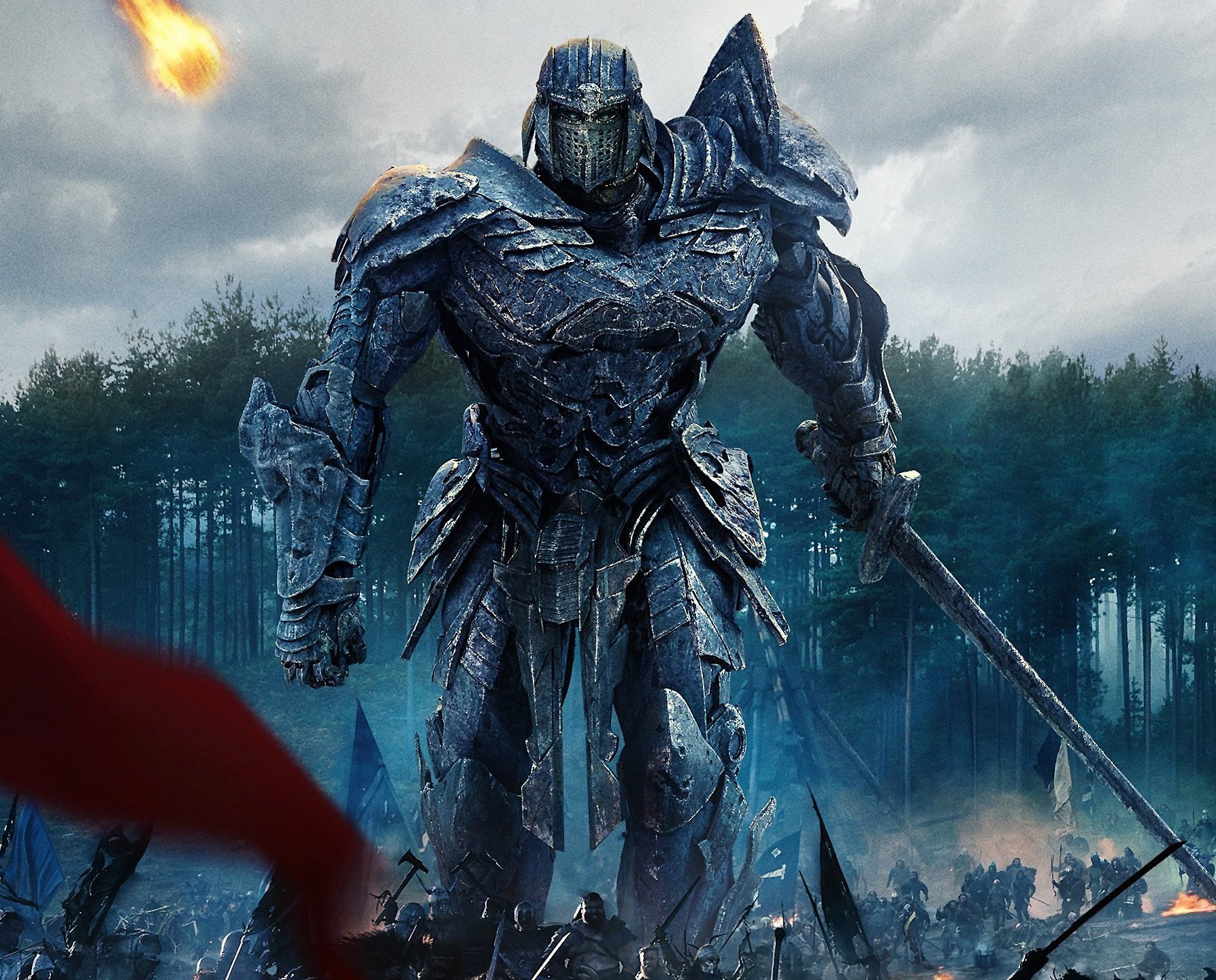  architecture, 720P, history, art and craft, water, craft, blue, male likeness, representation, outdoors, Transformers, sculpture, Transformers: The Last Knight, HD Wallpaper