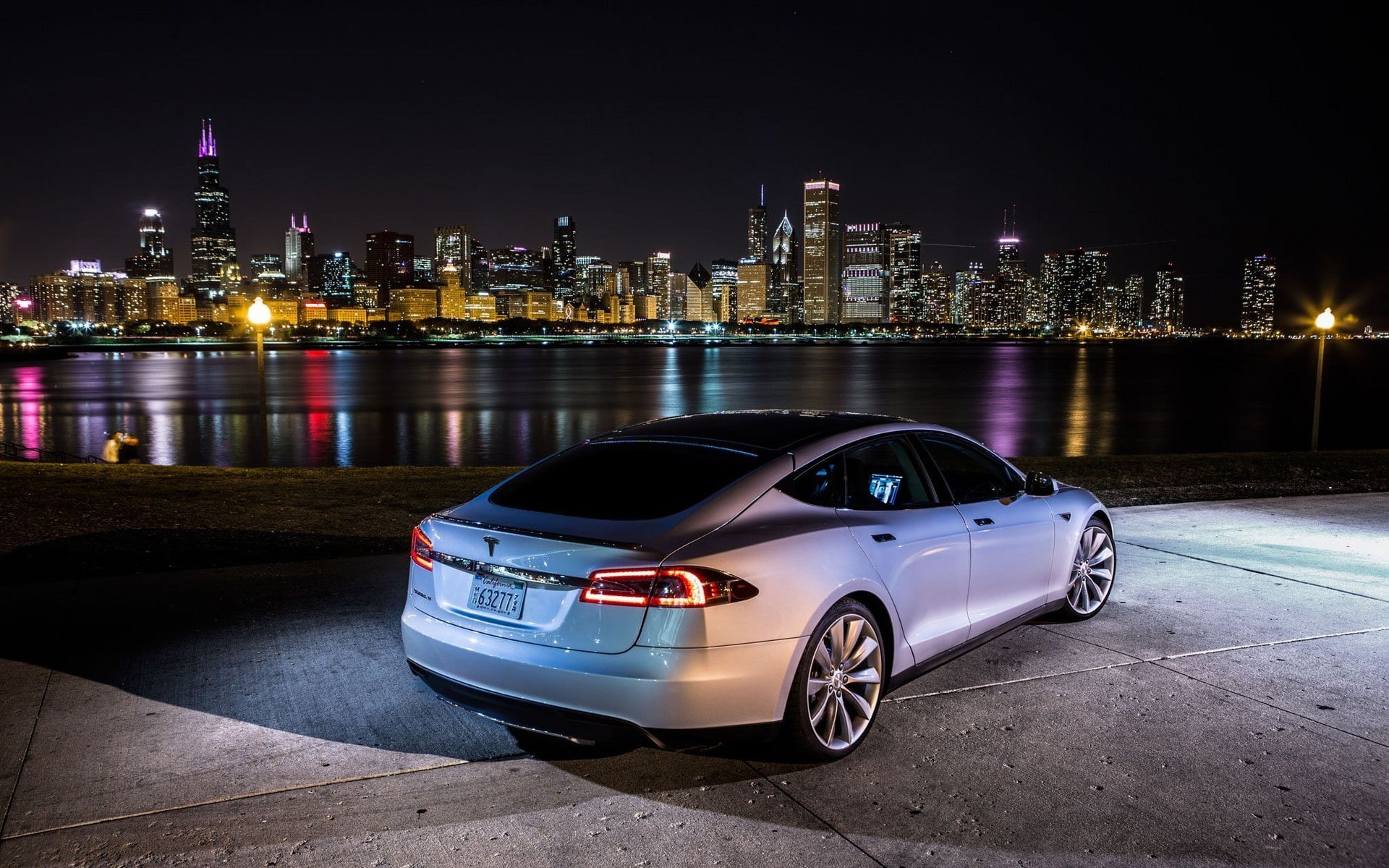 Tesla S, 1080P, vehicle, Tesla Motors, car, HD Wallpaper