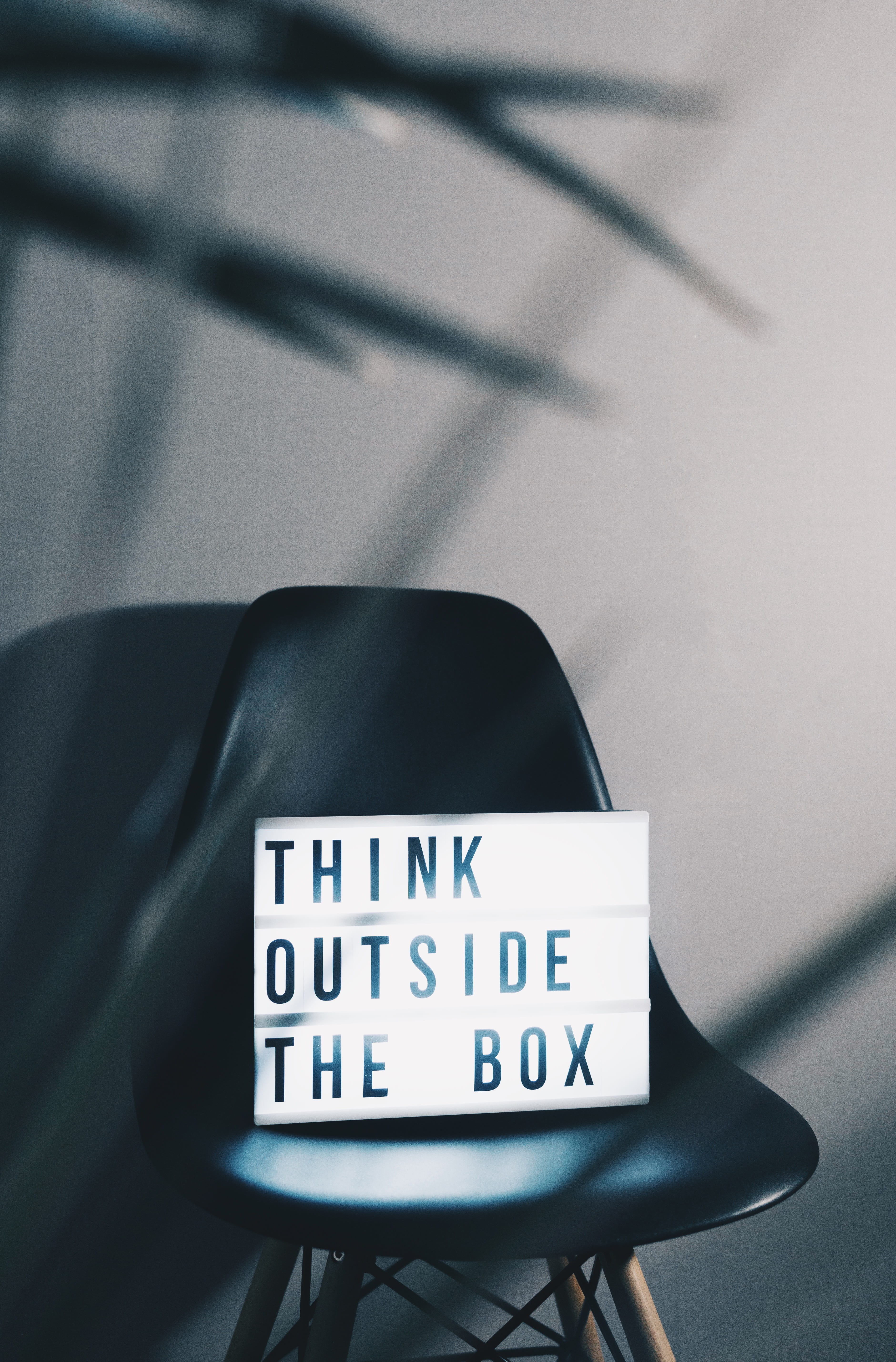 quote, nature, box, indoors, black, white, wall, 5K, western script, think, light box, capital letter, mode of transportation, motor vehicle, outside, Phone HD Wallpaper