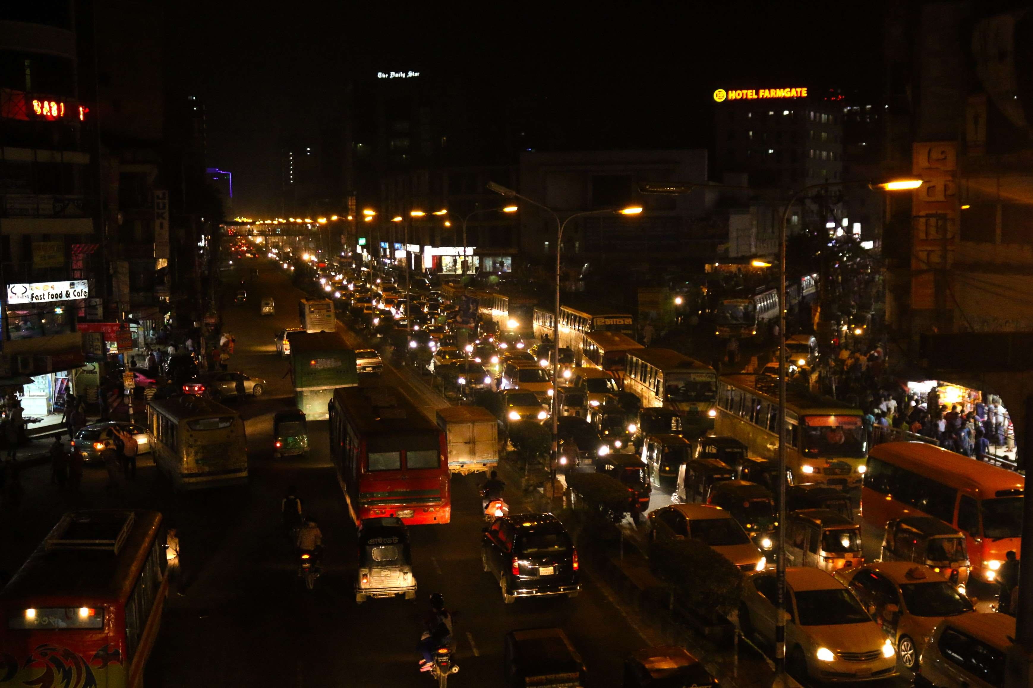traffic, building, cityscape, car, no people, city street, lighting equipment, motor vehicle, architecture, city life, high angle view, mode of transportation, HD Wallpaper