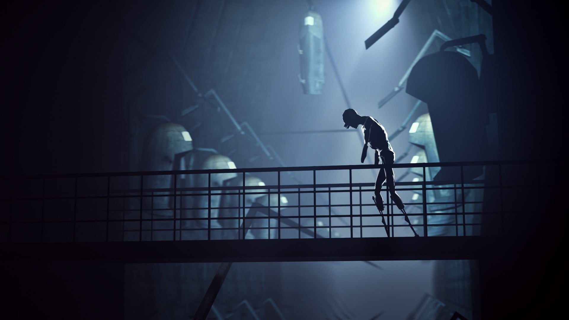 lighting equipment, stage - performance space, men, 1080P, stage, real people, performance, Half-Life, dark, night, Citadel, group of people, illuminated, HD Wallpaper
