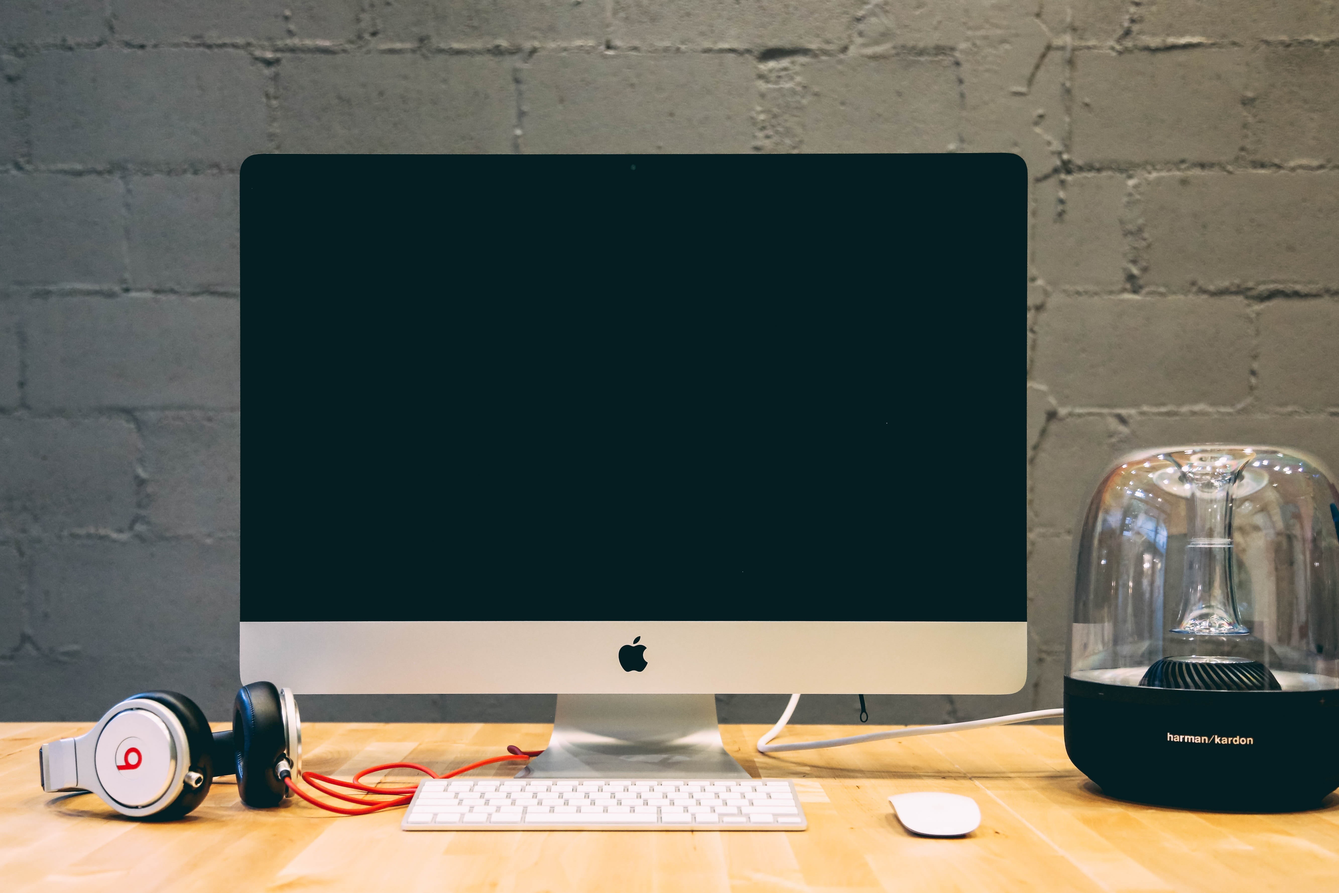 information, professional, table, workspace, office, white, computer monitor, pc, no people, blank, space, computer, desktop pc, beside, still life, equipment, HD Wallpaper
