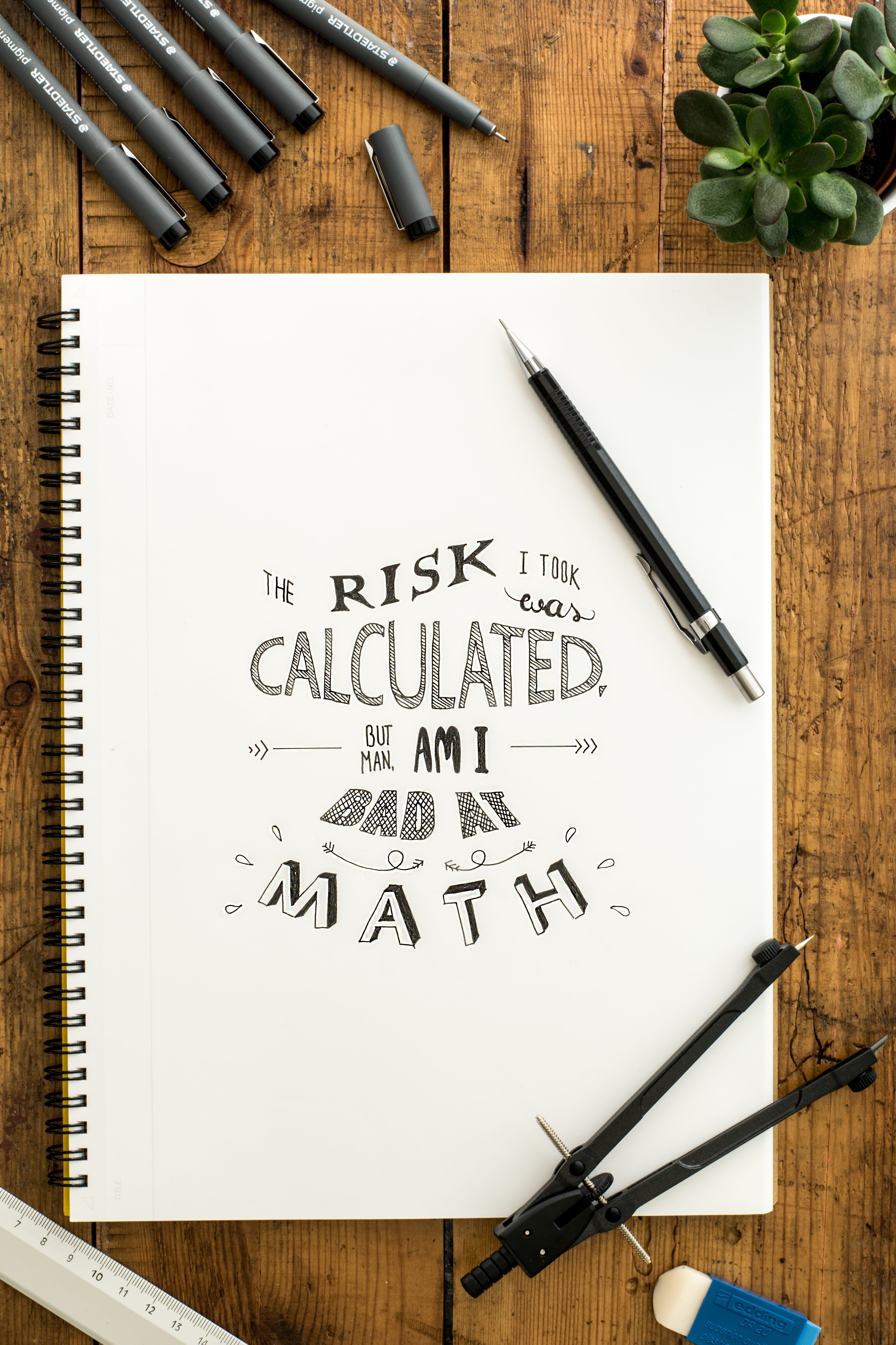 wood - material, flatlay, pencil, sketchbook, art, indoors, font, pen, drawing, sketch, blank, no people, 5K, typography, document, hand lettering, composition, Phone HD Wallpaper