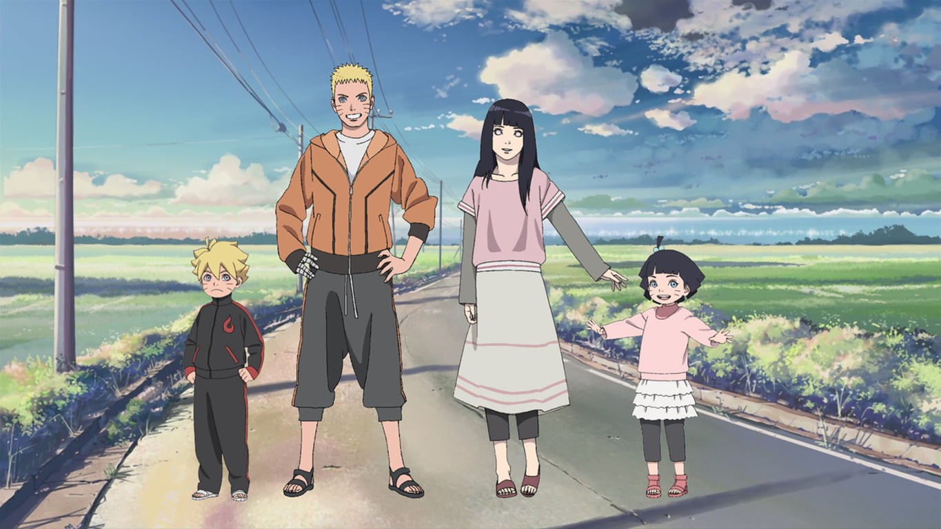 group Of People, Boruto: Naruto the Movie, cloud - sky, walking, Naruto, lifestyles, day, portrait, full length, nature, friendship, Boruto Uzumaki, Hinata Hyūga, HD Wallpaper